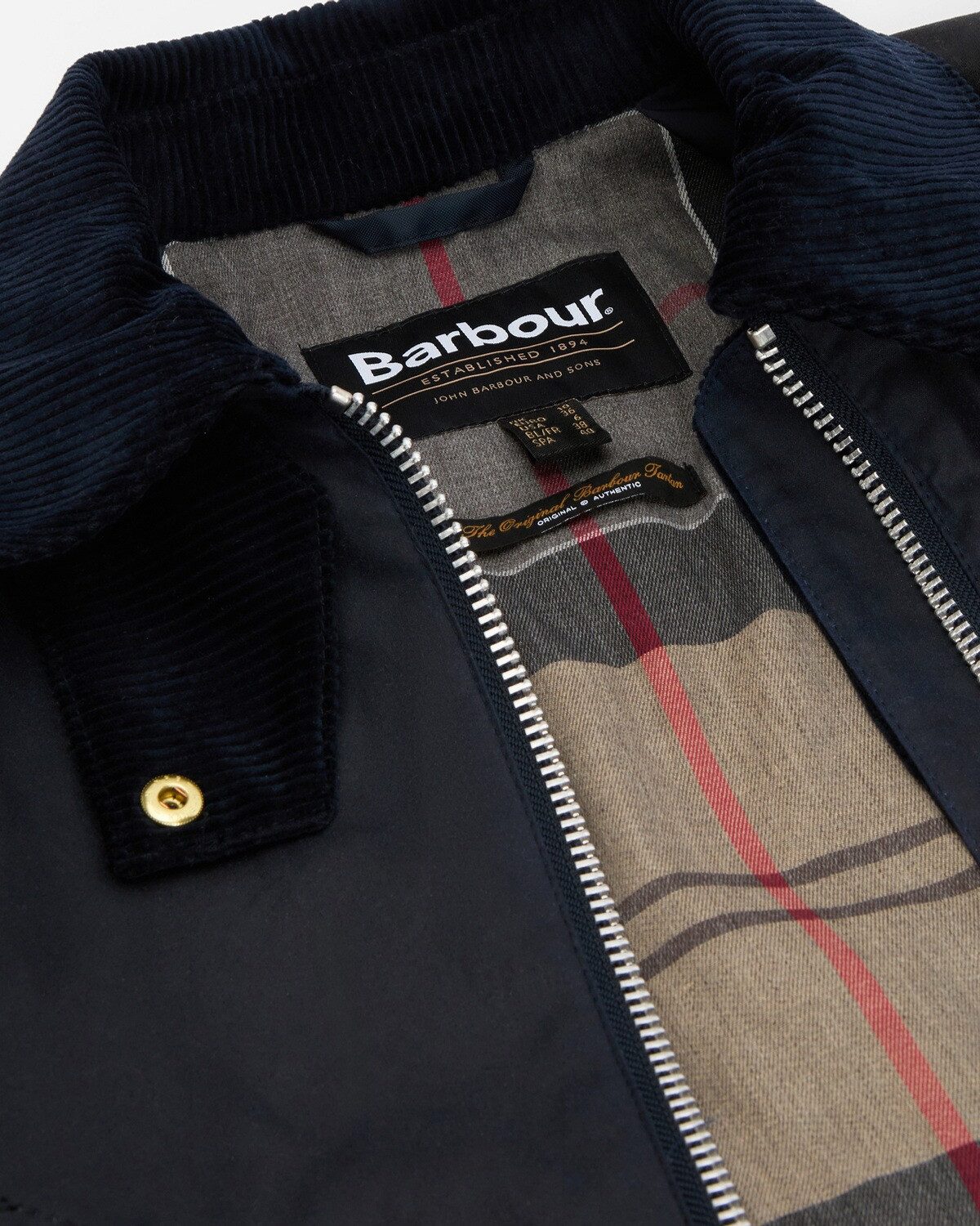 Barbour Outdoorjacke Kurzer Wachsmantel Kettlewell Freizeit