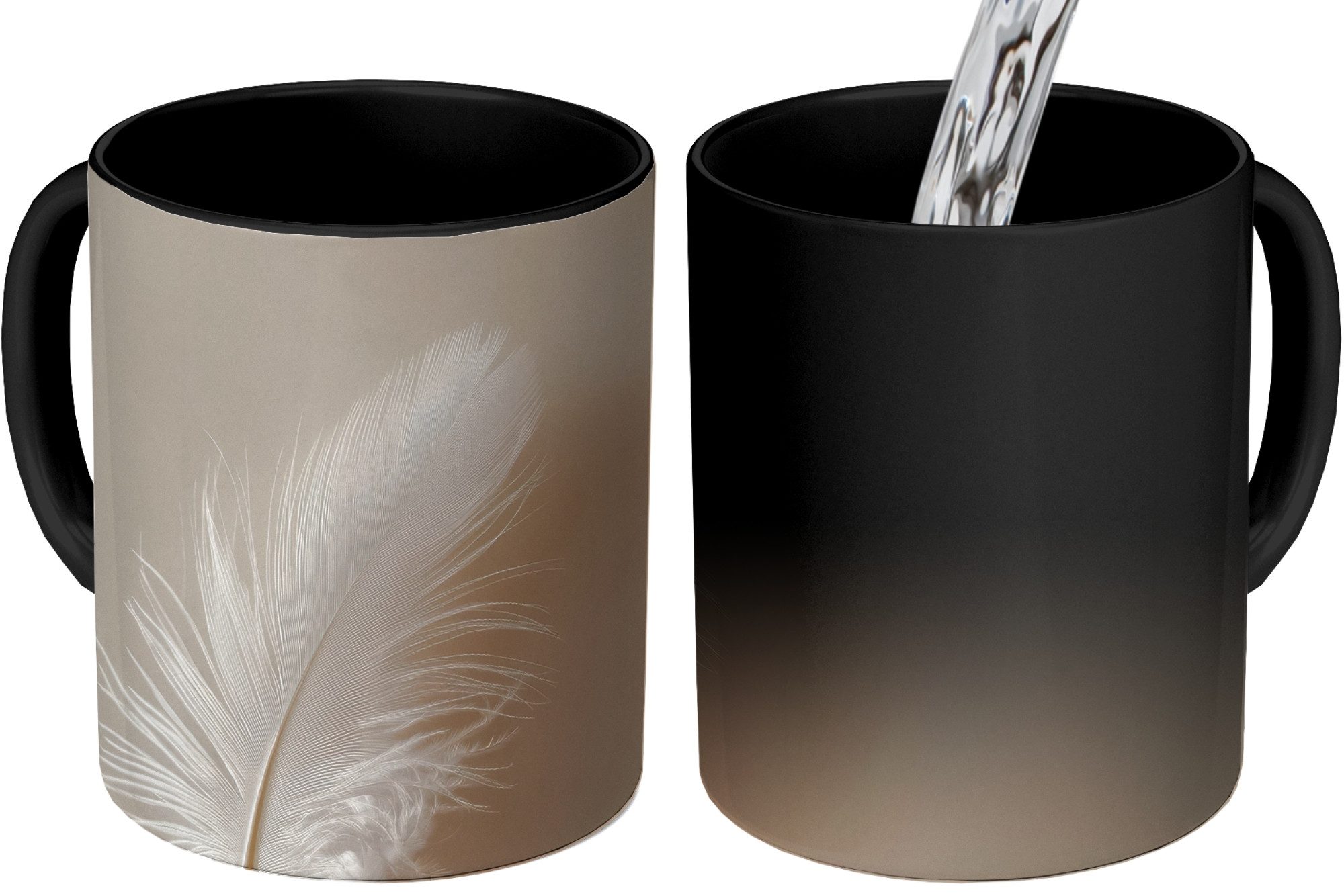 Tasse Feder - Minimalistisch - Rosa