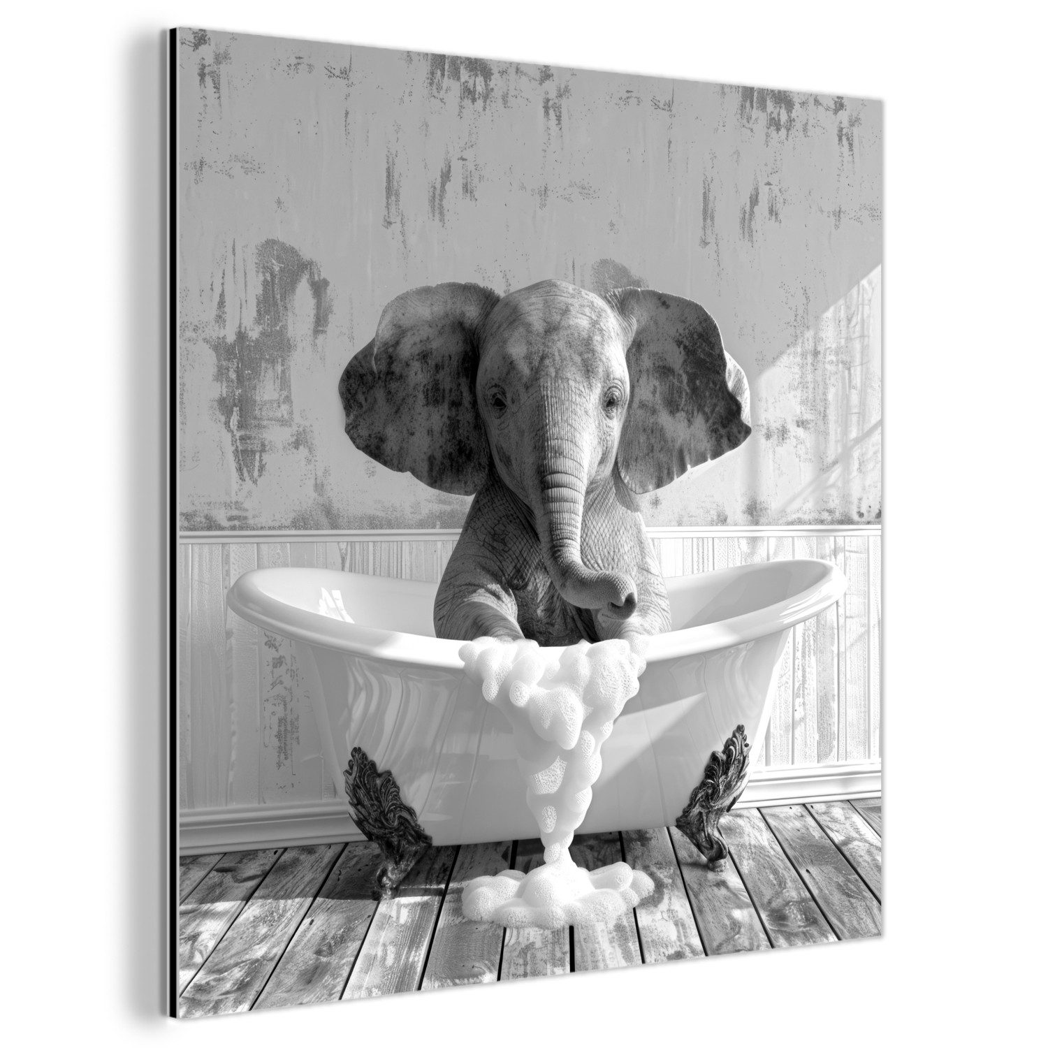 MuchoWow Metallbild Elefant - Vintage - günstig online kaufen