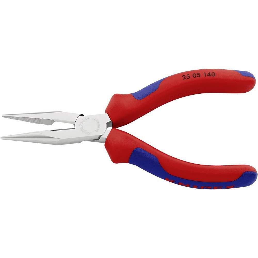 Knipex Flachzange Flachrundzange mit Schneide (Radiozange 25 05 140