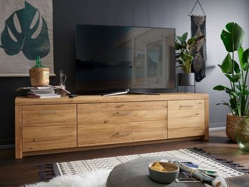 Moebel-Eins TV-Board, KAMILLA TV-Board III, Material Massivholz, Wildeiche geölt
