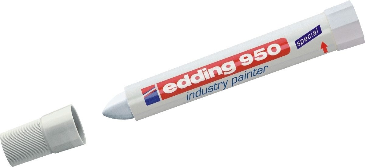 edding Permanentmarker Industriemarker edding 950 weiß