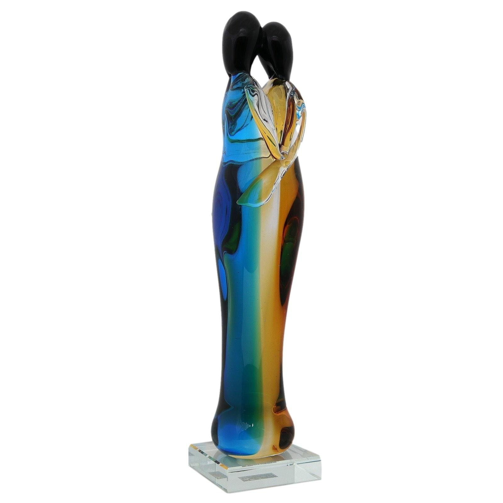 Liebe Skulptur Paar Hochz Dekofigur Figur Aubaho Liebespaar Glasskulptur Glas Glasfigur