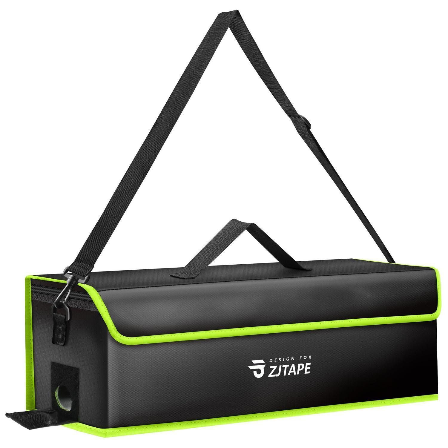 LuxusKollektion Akku-Schutzhülle Ebike Akku Tasche Feuerfest Wasserdicht Lipo Safe Schwarz Grün