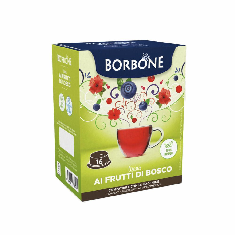 Caffè Borbone Tee Waldfrucht, 16 Kapseln