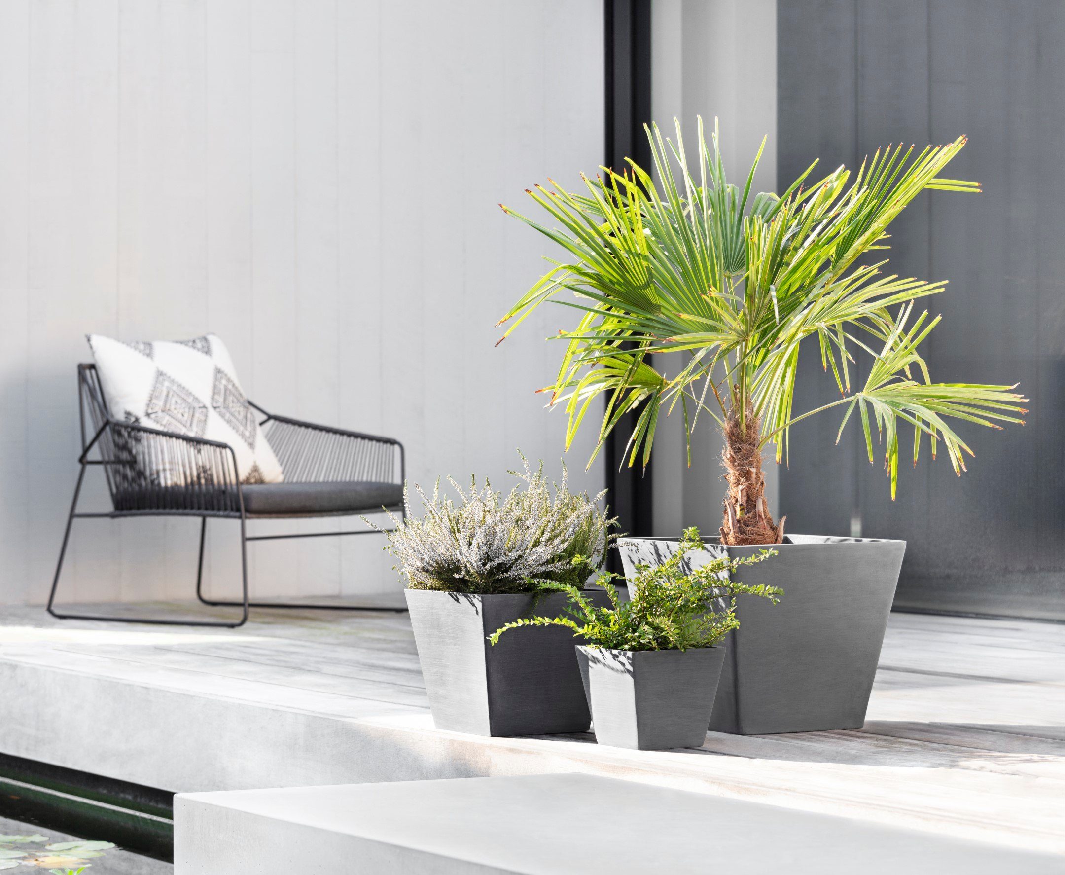 ECOPOTS Blumentopf ROTTERDAM Grey, BxTxH: 30x30x26 günstig online kaufen