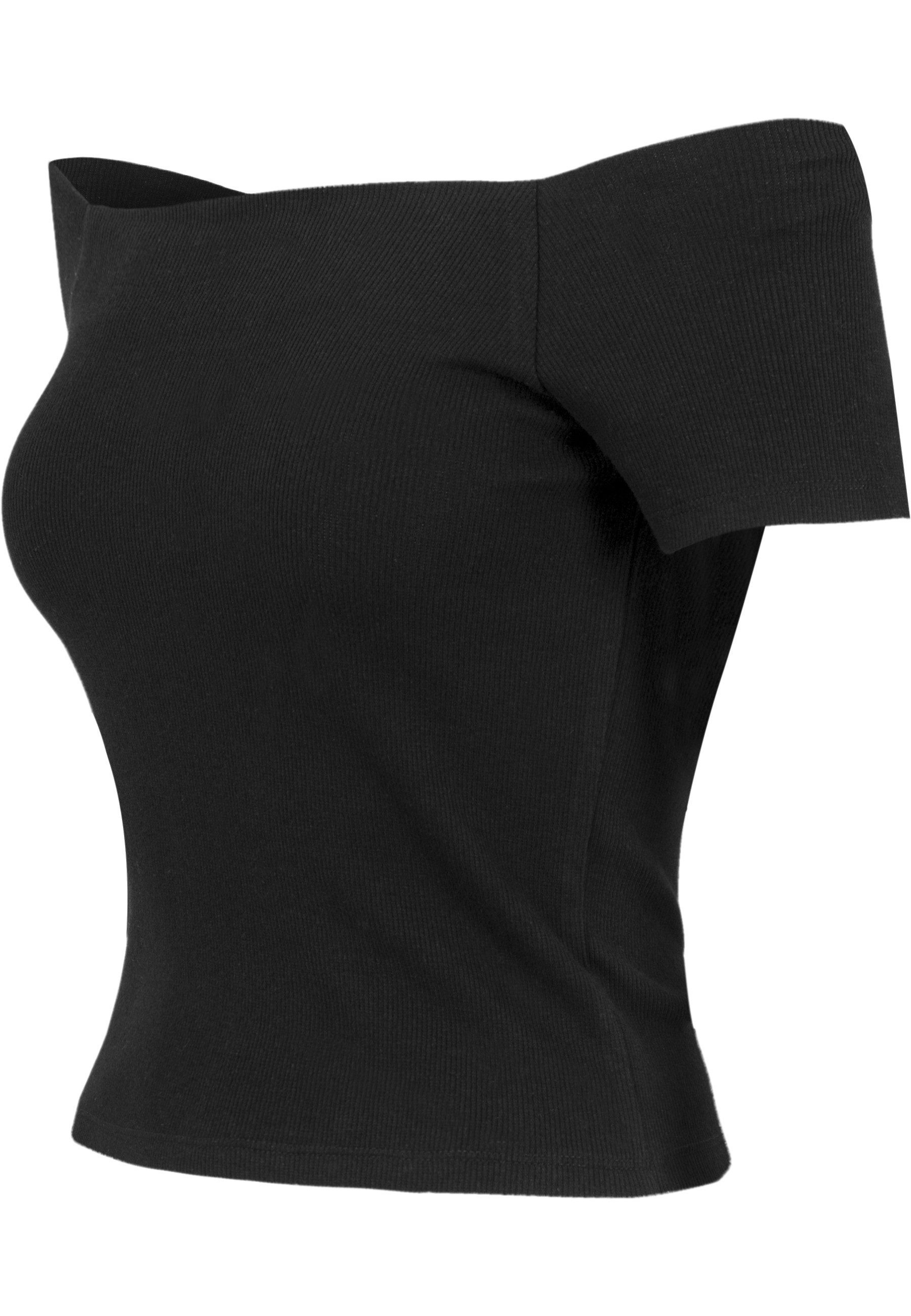 URBAN CLASSICS T-Shirt Urban Classics Damen Ladies Off Shoulder Rib Tee (1-tlg)