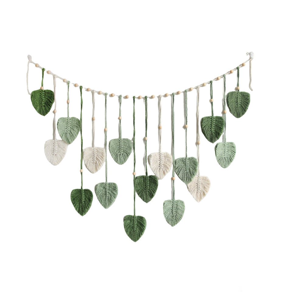 Diwzbyn Hängedekoration Makramee Wandbehang Boho Deko Makramee Wandteppich, für Schlafzimmer Wohnzimmer Kinderzimmer Wanddeko