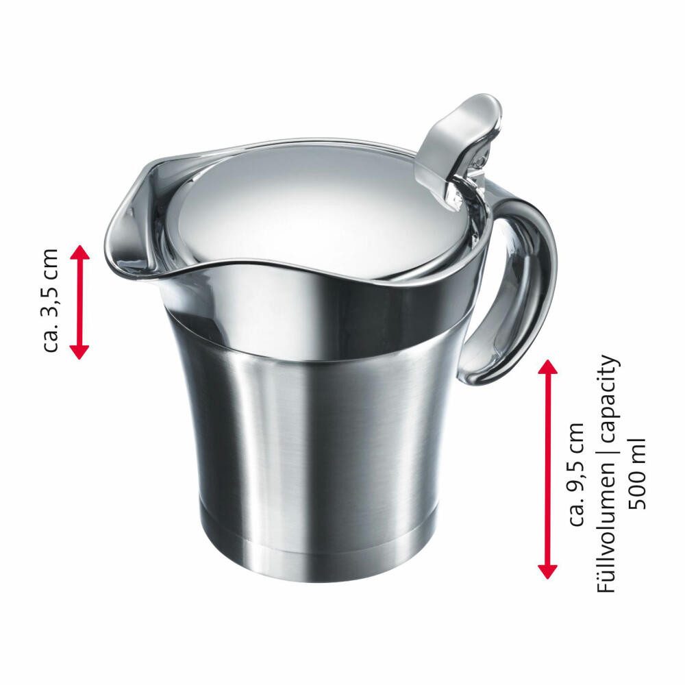 WESTMARK Sauciere Soßen-Set, 2tlg., 1 Thermo-Sauciere mit Klappdeckel, 0,5 l + 1 Soßenke, ABS, PP, Edelstahl, PA