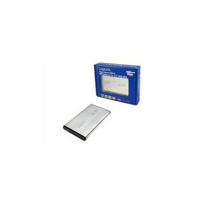 LogiLink PC-Gehäuse 6.3cm (2 5) ohne PSU USB 3.0/SATA silber ALU