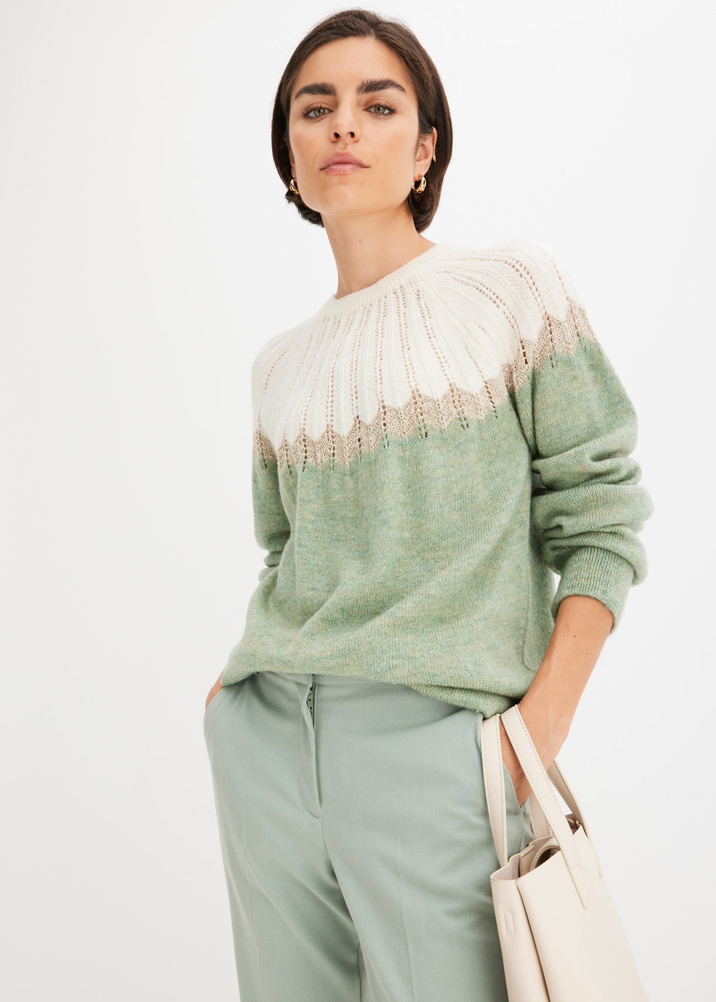 bonprix Ajourpullover günstig online kaufen