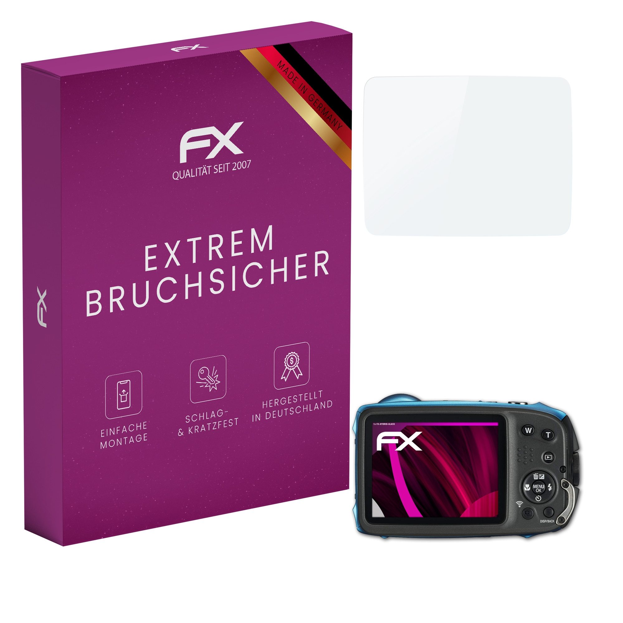 Schutzfolie Panzerglasfolie für Fujifilm FinePix XP140