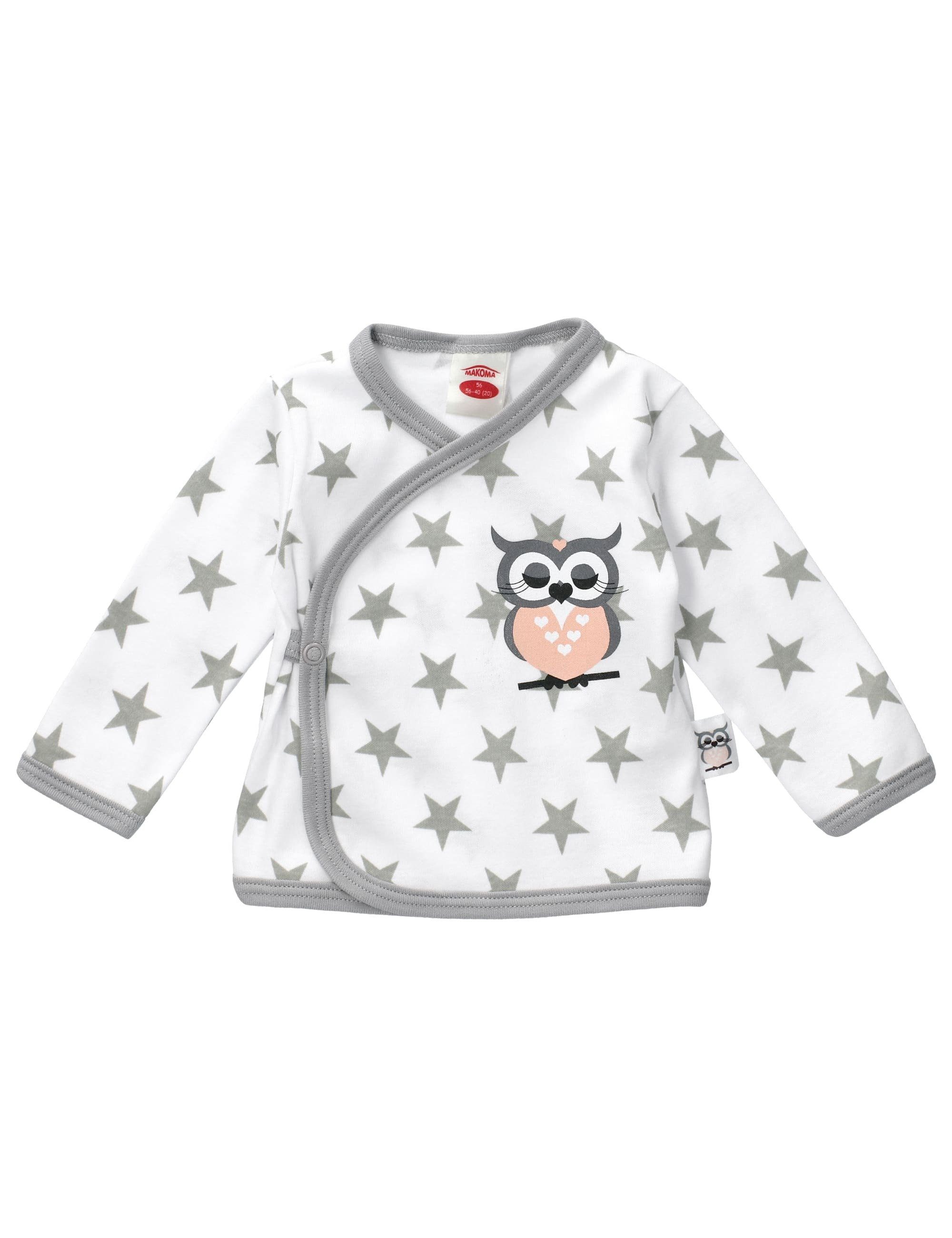 Sterne Hose, Eule 3 Set Sweets & Shirt, Teile) (1-tlg., Mütze Baby Jacke