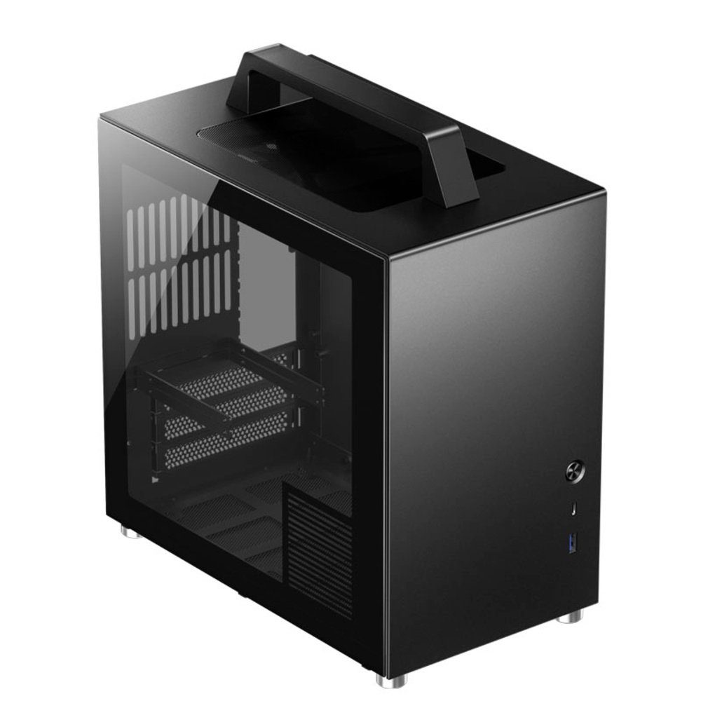 Jonsbo PC-Gehäuse Jonsbo Jonsbo T8 PLUS Mini-ITX Gehäuse, Tempered Glass - schwarz Mini-