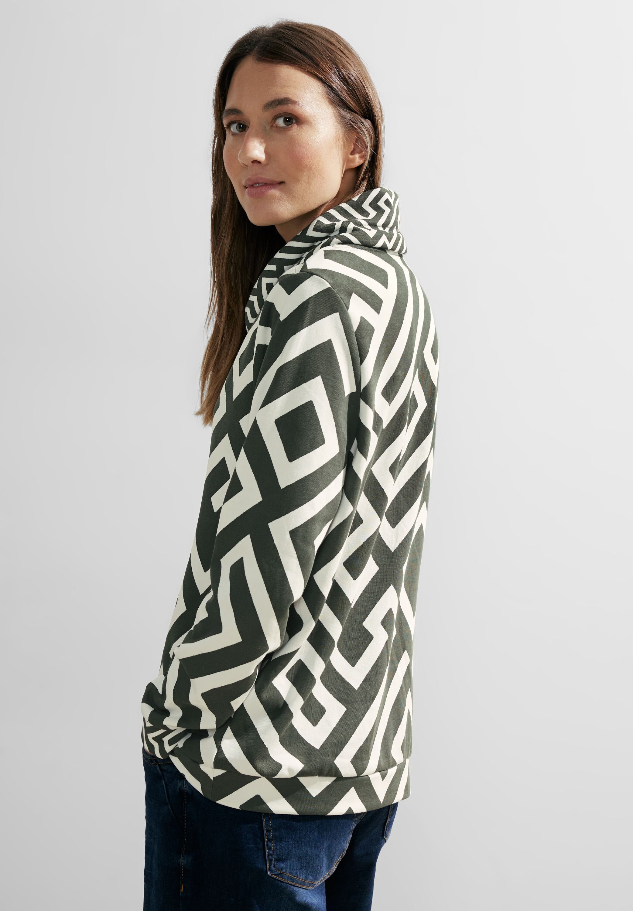 CECIL Langarmshirt mit Grafik-Print
