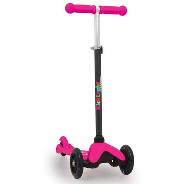 Jamara Dreiradscooter KickLight, Pink, höhenverstellbar, leuchtende Räder, Hinterradbremse