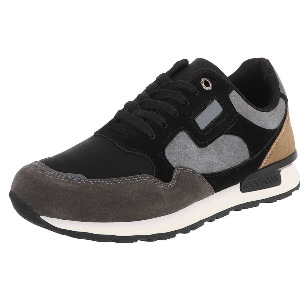 Herrensneaker mit Profilsohle und Schnürung Sneaker