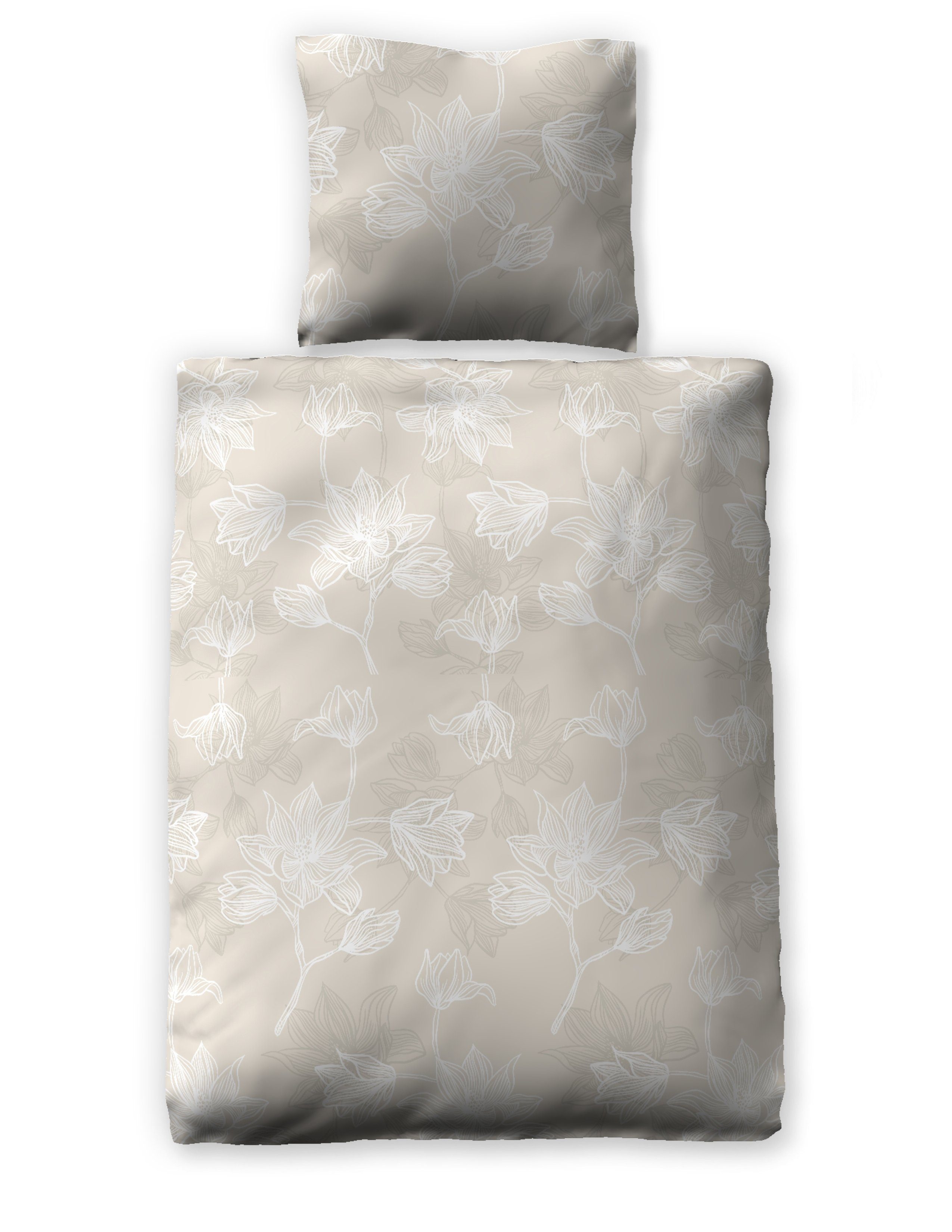 jilda-tex Bettwäsche Natural Flowers, mit floralem Design