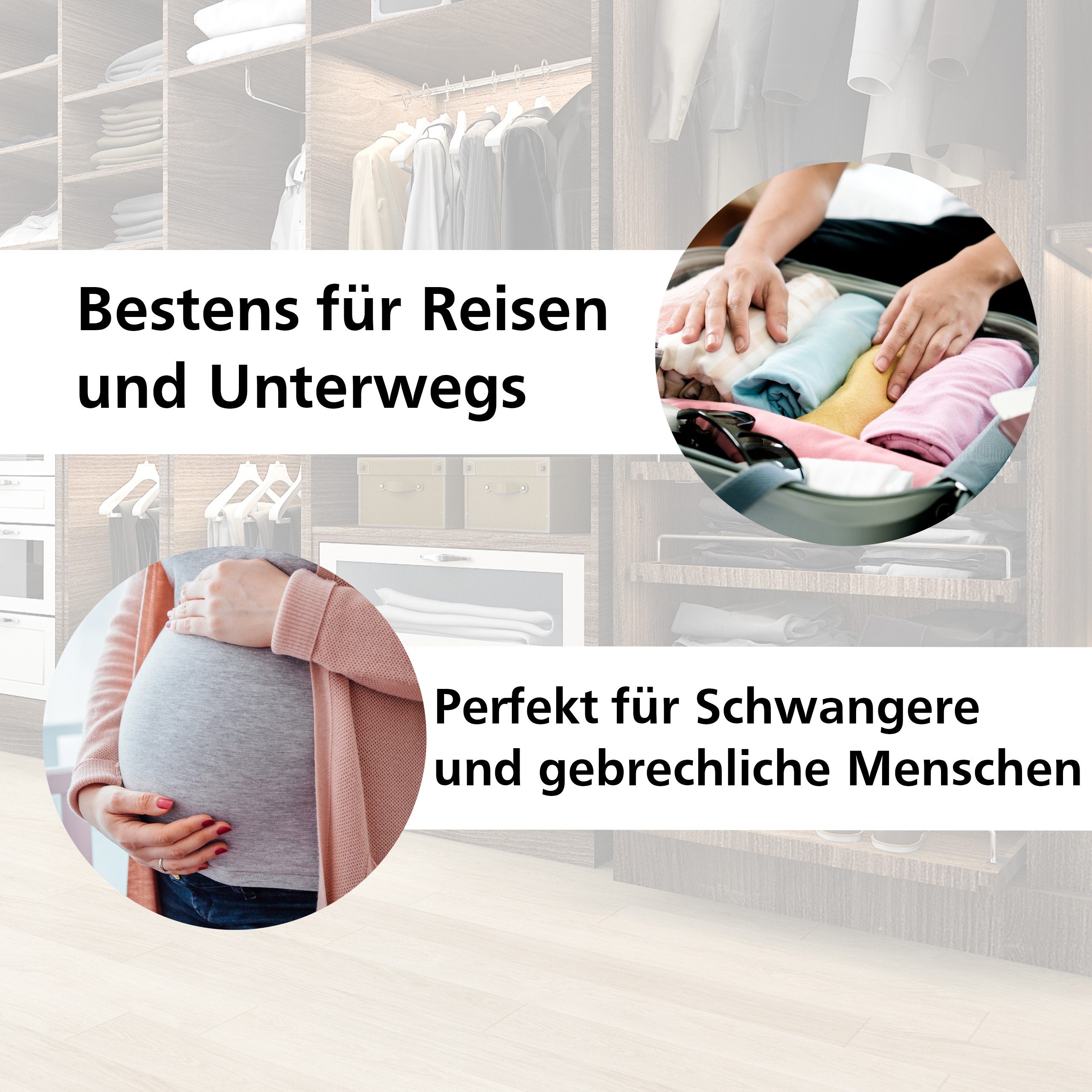 Lantelme Schuhlöffel 3 Stück 65cm und Schuhbürste im Set 4 Tlg. Schuhanzieher Kunststoff, Schuhanziehhilfe Deutsche Herstellung mit Farbauswahl
