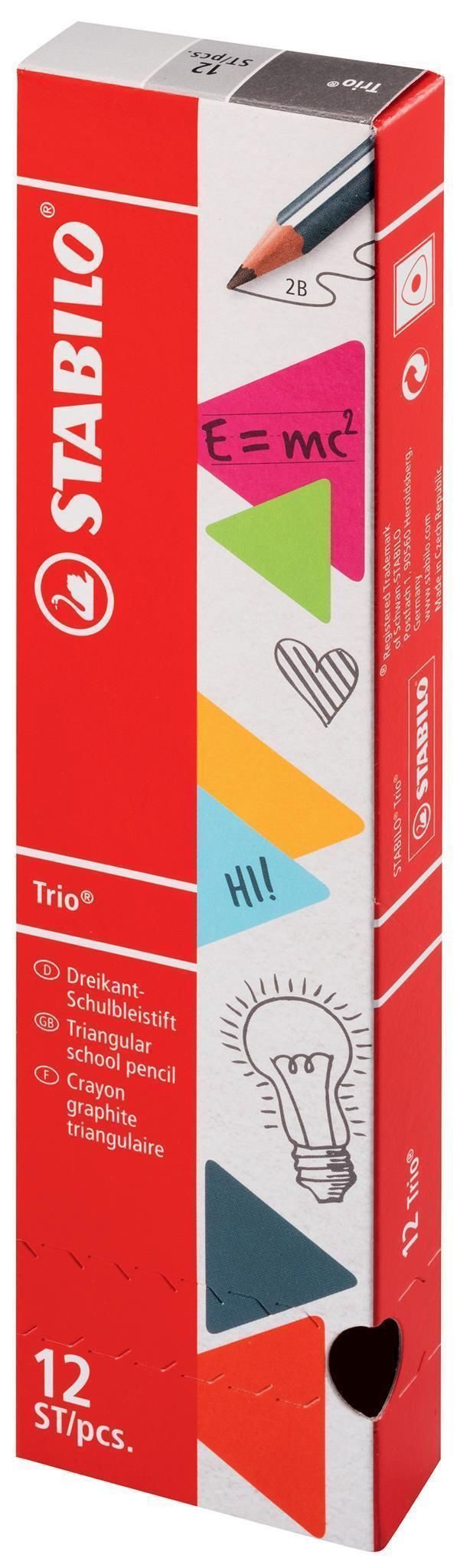 STABILO Bleistift STABILO Trio 2B pink