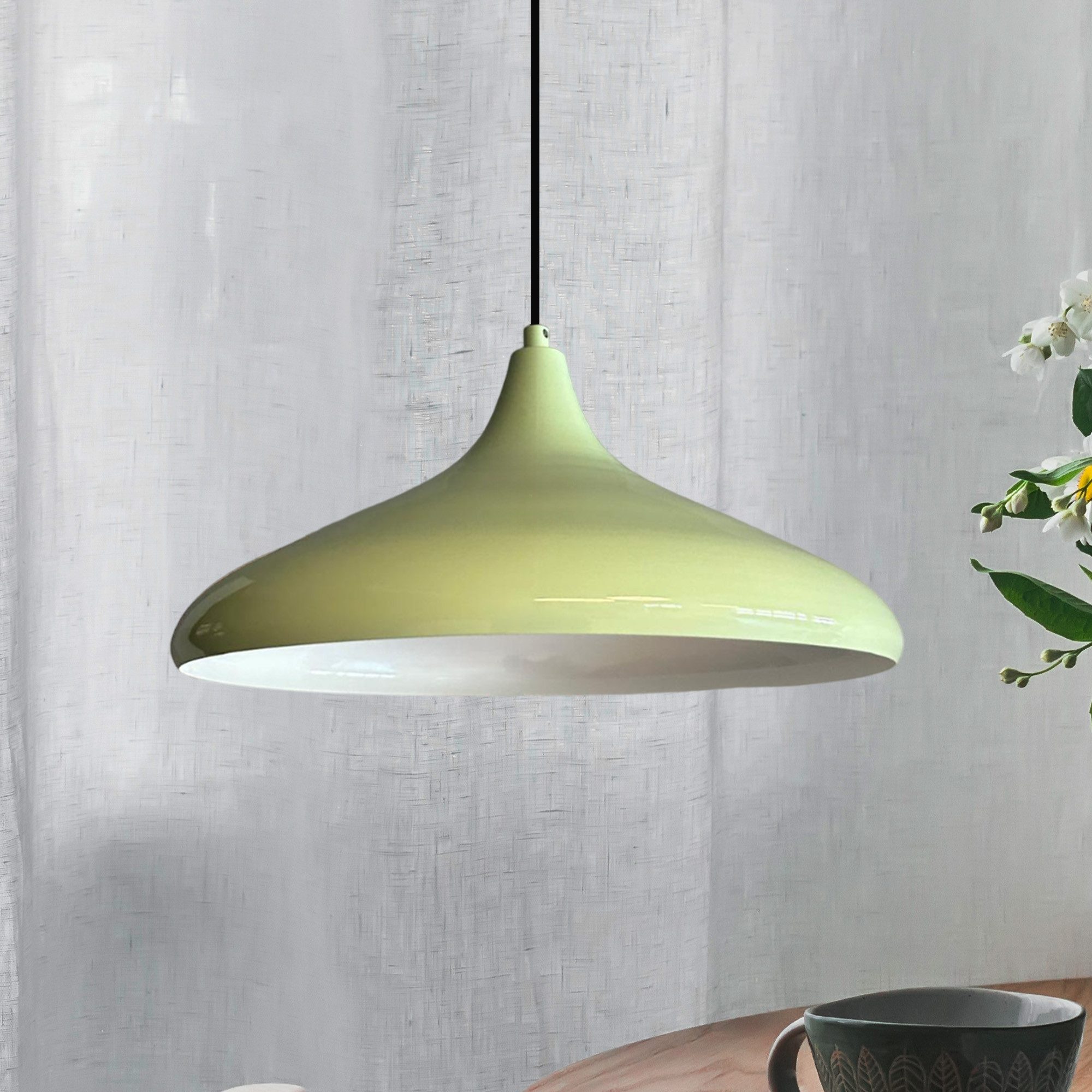 Bamyum Pendelleuchte Bamyum Pendelleuchte Durchmesser 35 cm E27 Metall Moderne Lampe, ohne Leuchtmittel