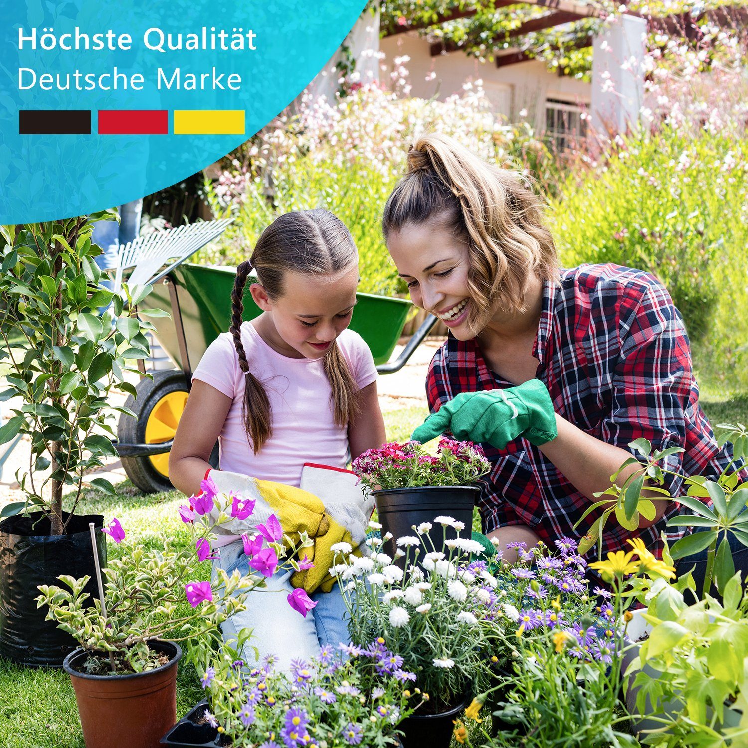 NYVI Hochbeet Hochbeet NYVIGreen Gartenbeet aus wetterfestem & recyceltem Kunststoff (1 St), Pflanzenbeet - Pflegeleicht, Steckmontage ohne Werkzeug – Blumenbeet