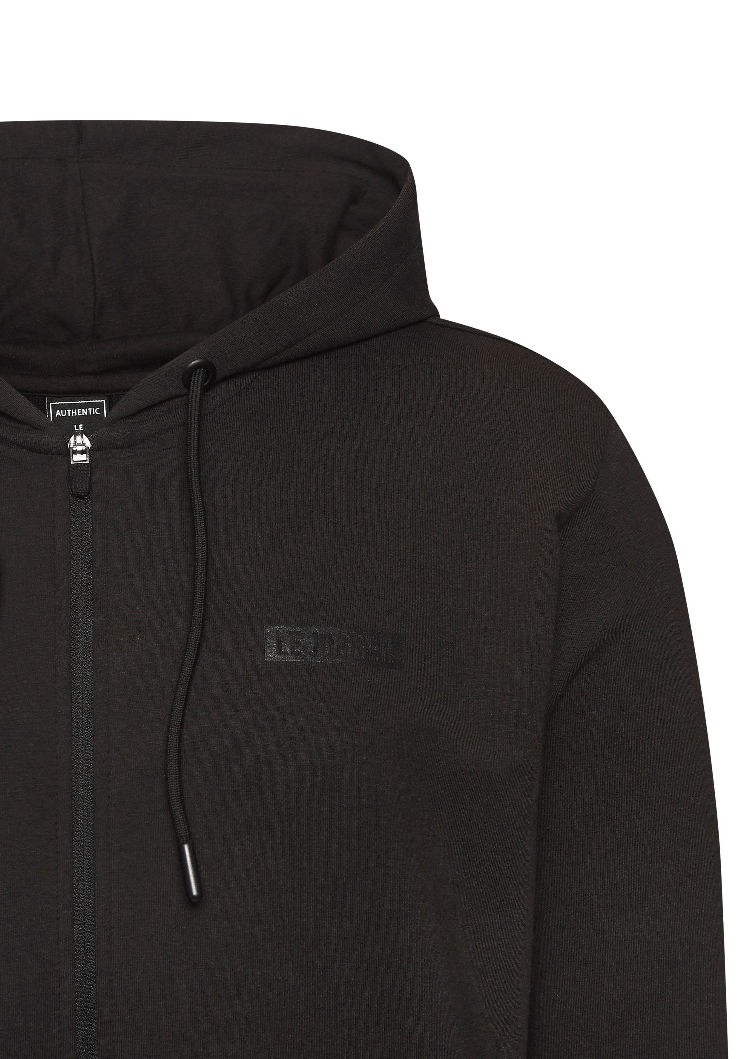 le jogger® Kapuzensweatjacke mit seitlichen Reißverschlusstaschen