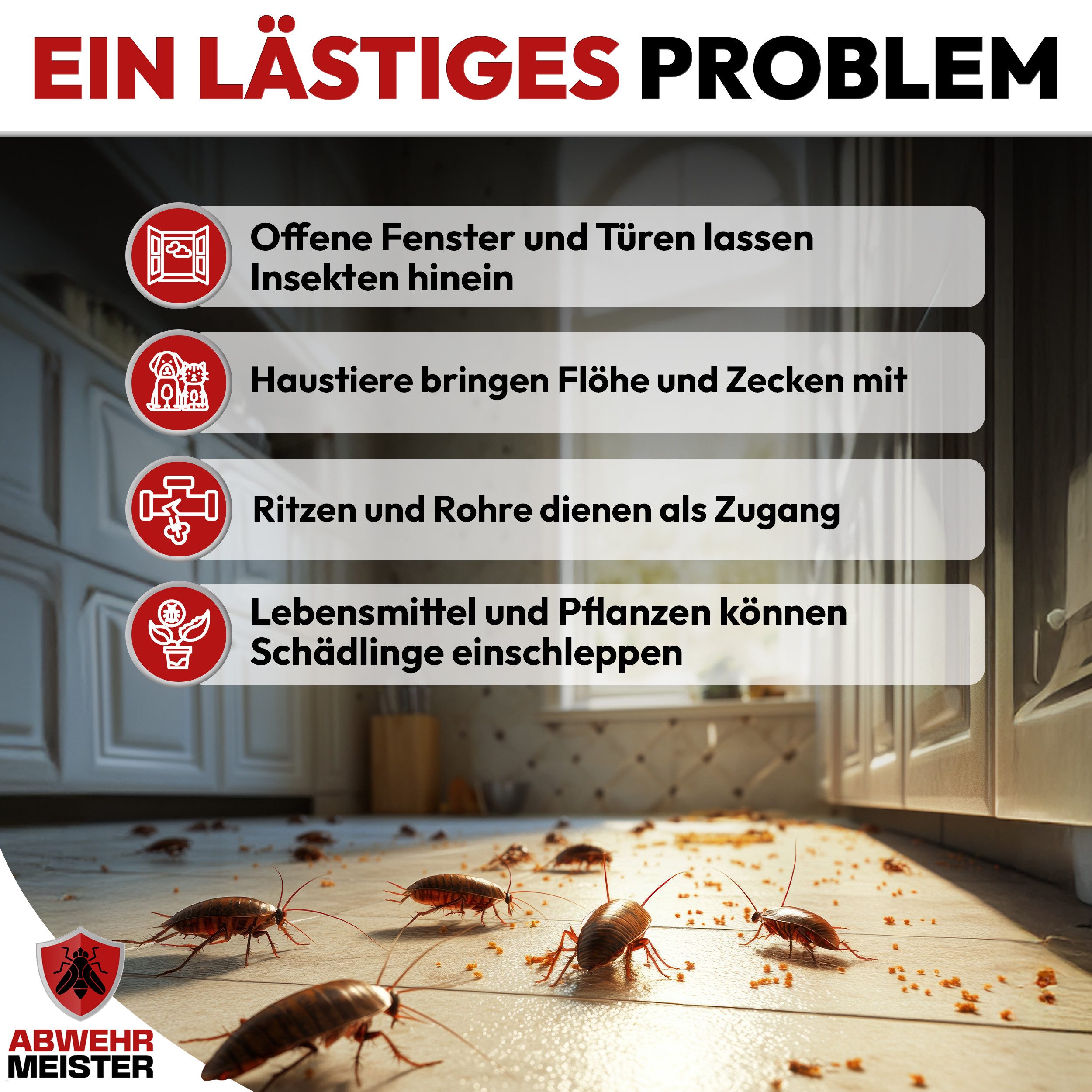 ABWEHR MEISTER Insektenspray ORGINAL ByeBye Ungesziefer- Spray [500 ml], 1-St., Präzise Anwendung, dank integrierter Sprühlanze – Bild 2 von 5
