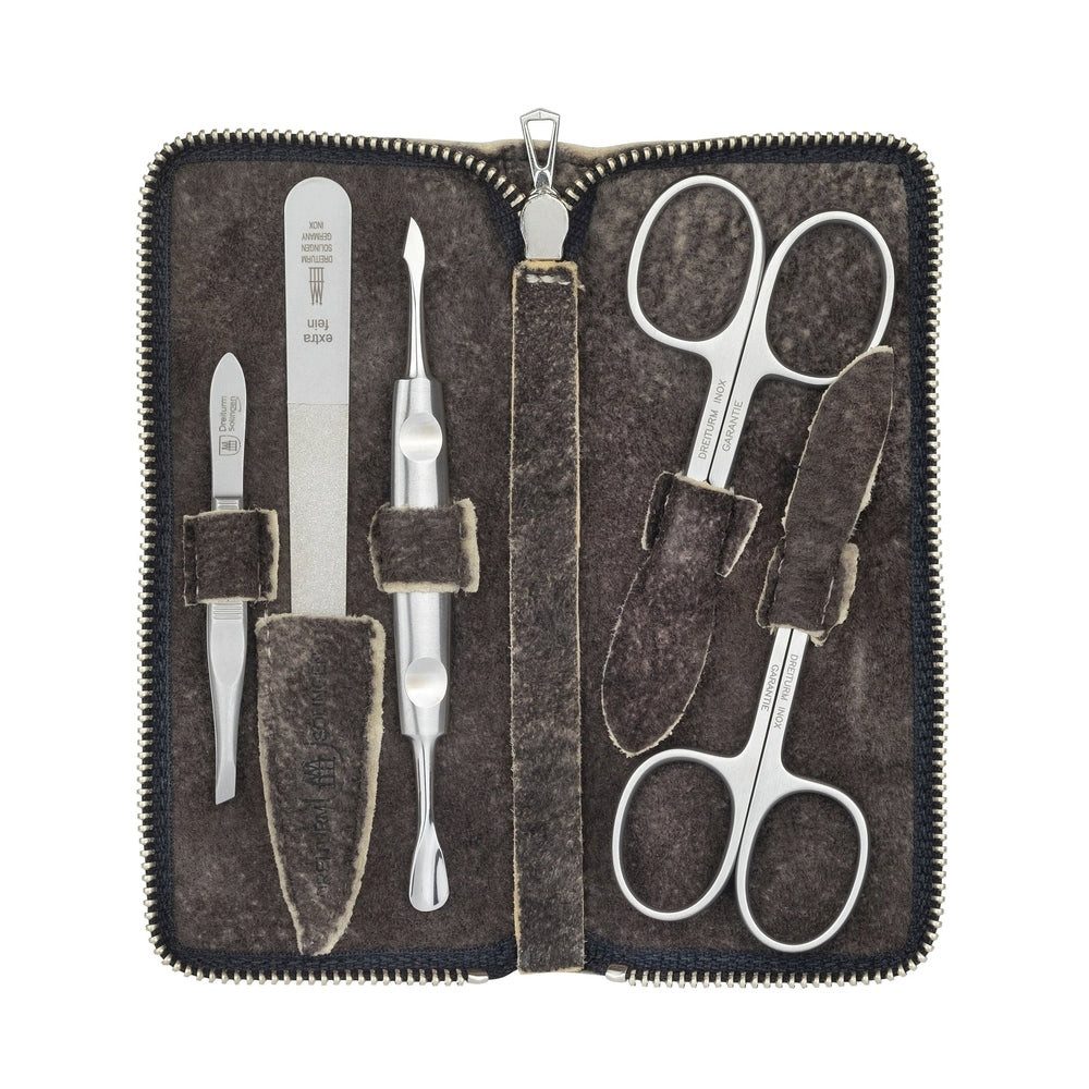 Dreiturm Solingen Maniküre-Etui DREITURM 5-teiliges Maniküre-Etui aus Wildleder – Made in Solingen, 1 tlg.