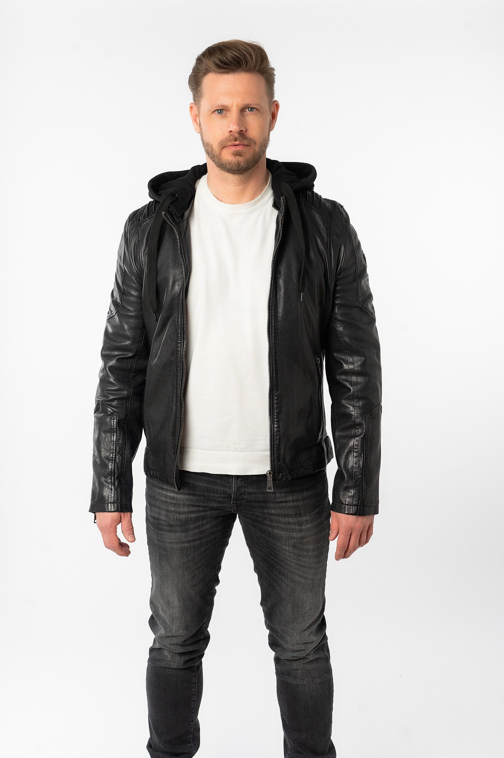 Mauritius Lederjacke MMUbaldo SF mit abnehmbarer günstig online kaufen