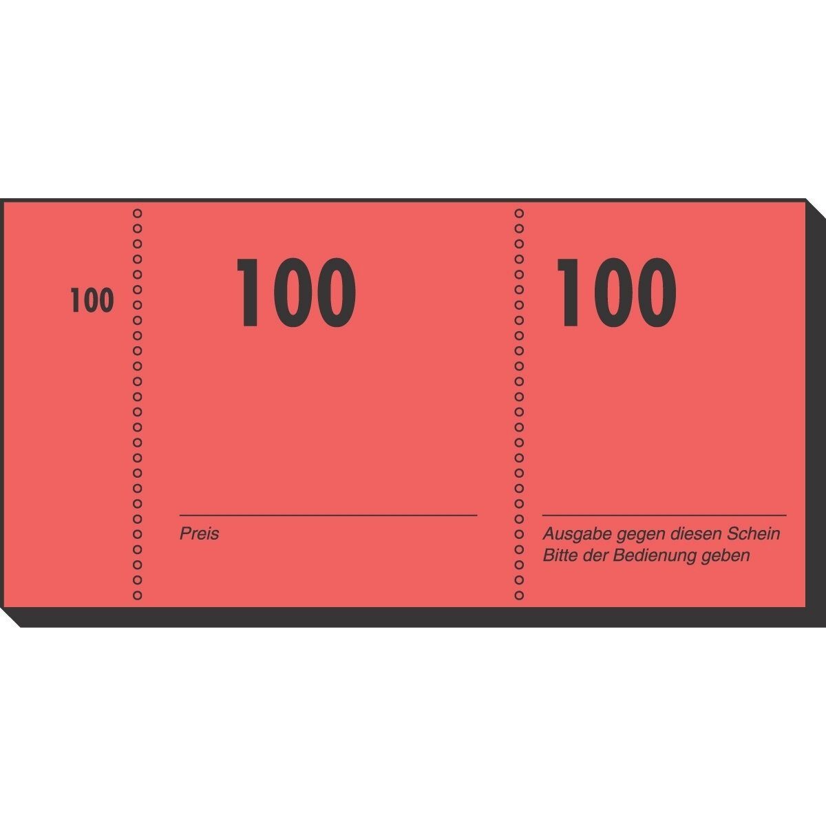Sigel Formularblock Nummernblock 105x50mm 1-100 VE=100 Blatt farbig sortiert – Bild 2 von 5