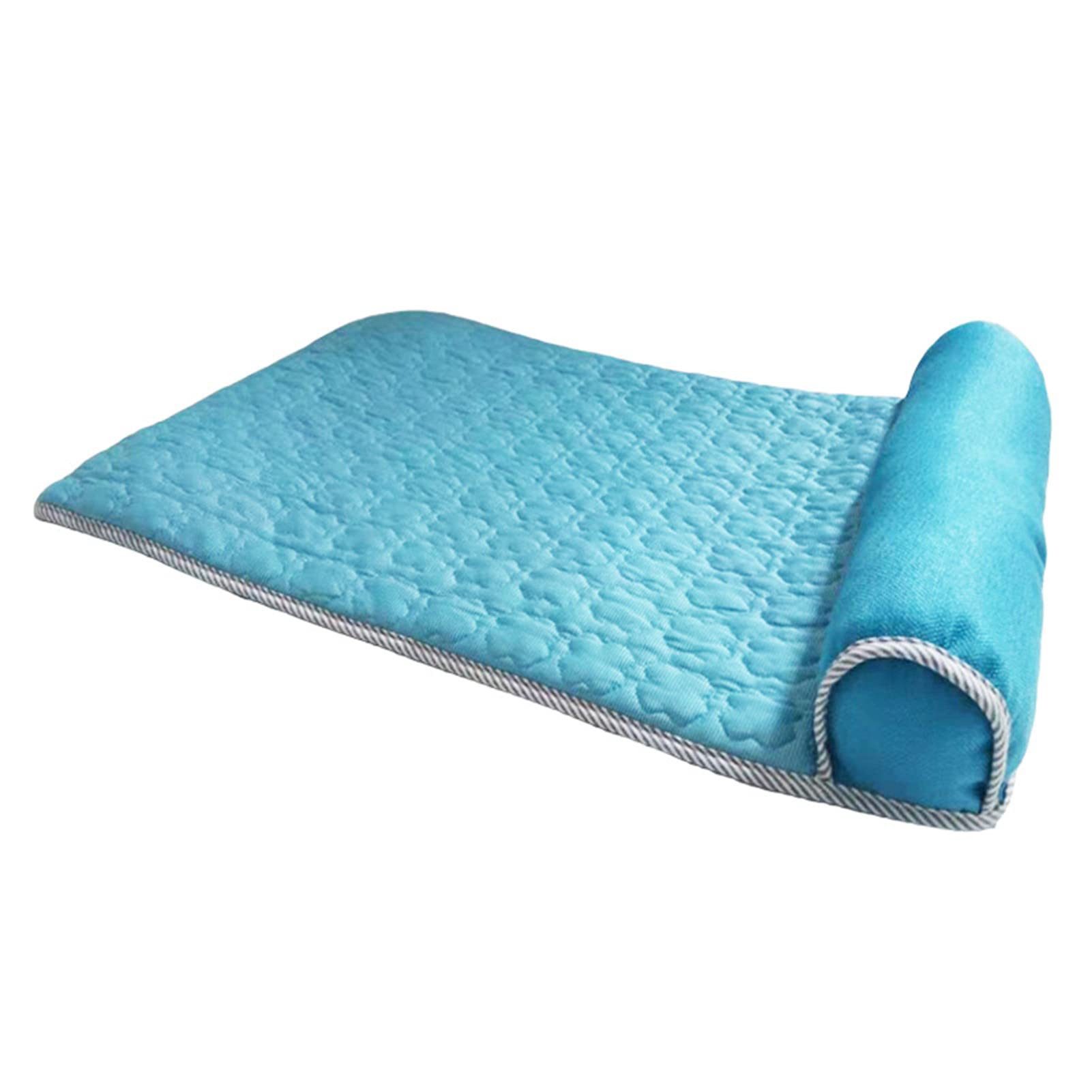 Ledander Hundematte Kühlmatte Hunde Ergonomisch mit Rand, Hundebett Selbstkühlend, Kühldecke Hunde Welpen Katze Kühlmatte, Drinnen Draußen