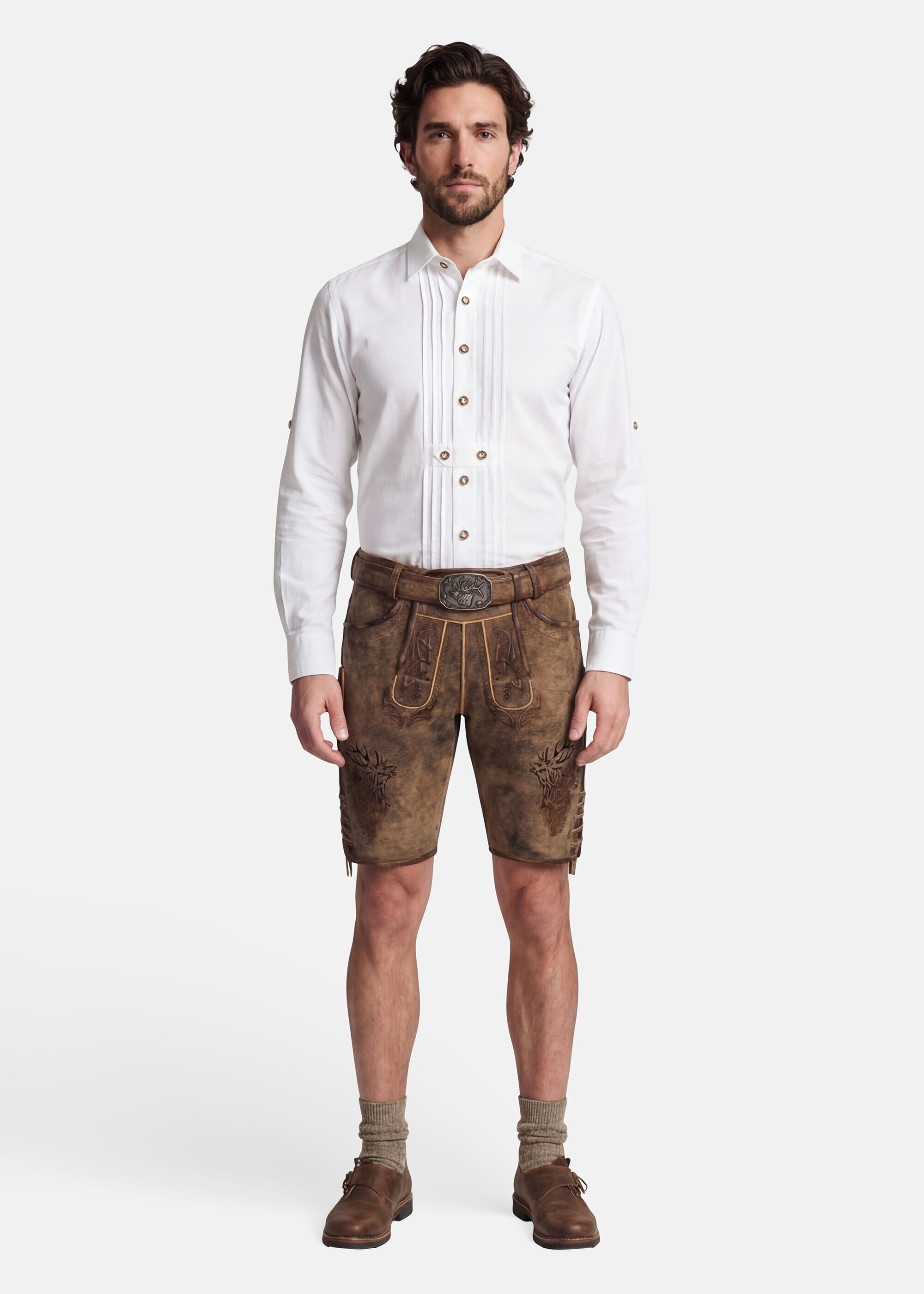 Spieth & Wensky Shorts Marc mit Gürtel