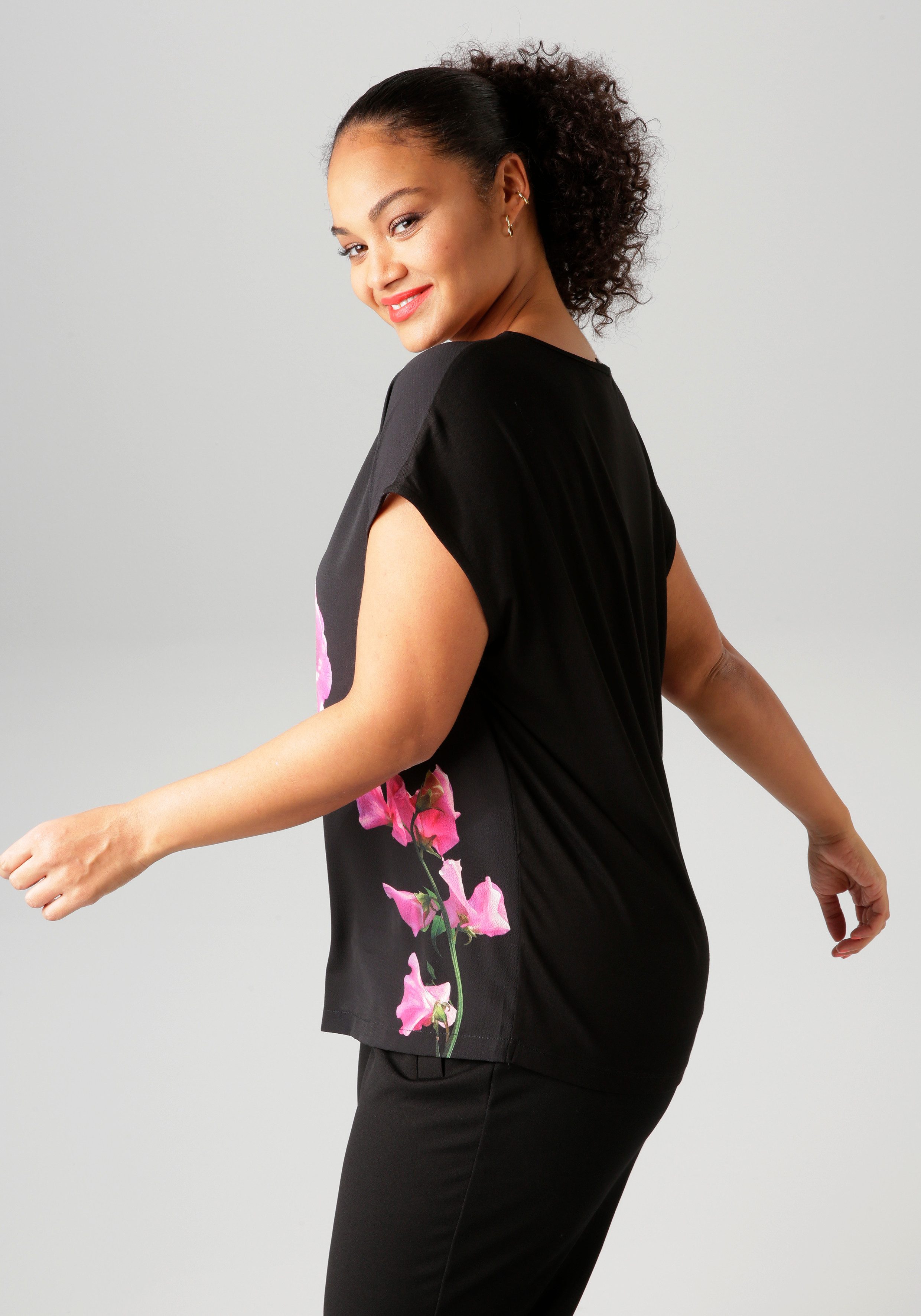 Aniston PLUS Shirtbluse mit farbenfrohen, großflächigen günstig online kaufen
