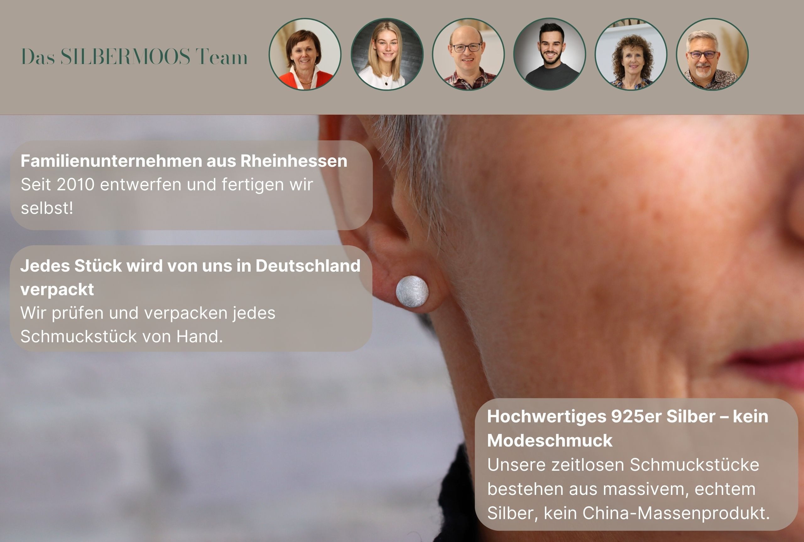 SILBERMOOS Paar Ohrstecker Kleine Kleeblatt-Ohrstecker mit Perlmutt, 925 Sterling Silber