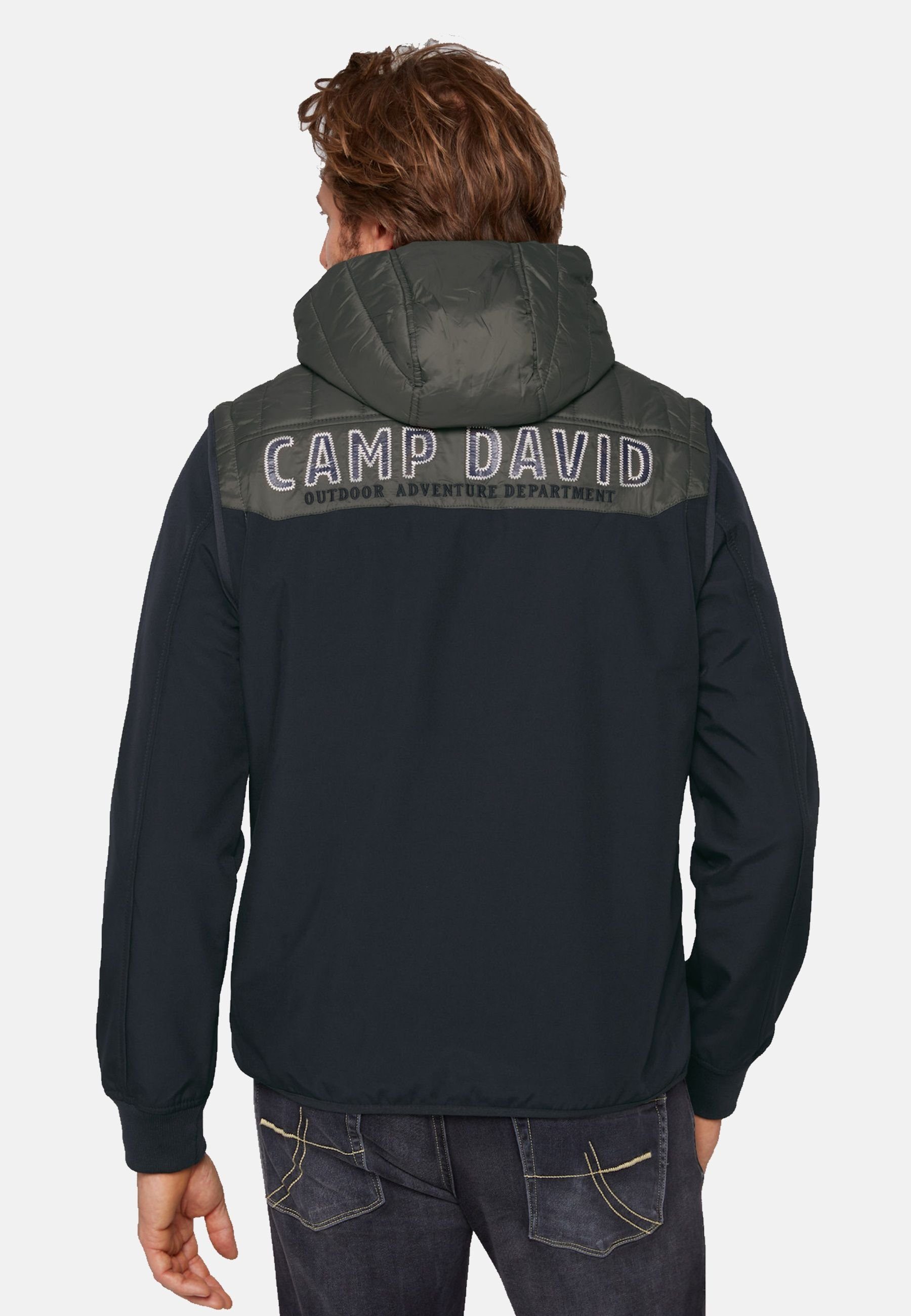 CAMP DAVID Steppjacke Jacke halb Stepp- und Softshelljacke (1-St)