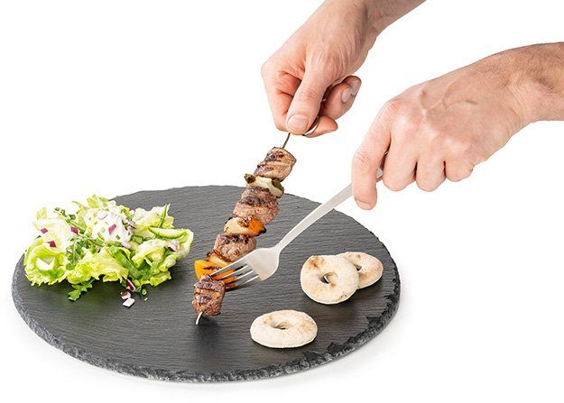 Buddy's Grillspieß Buddy´s BBQ (Set, 12-St), Schaschlikspieße, Edelstahl, wiederverwenbar, 21 cm