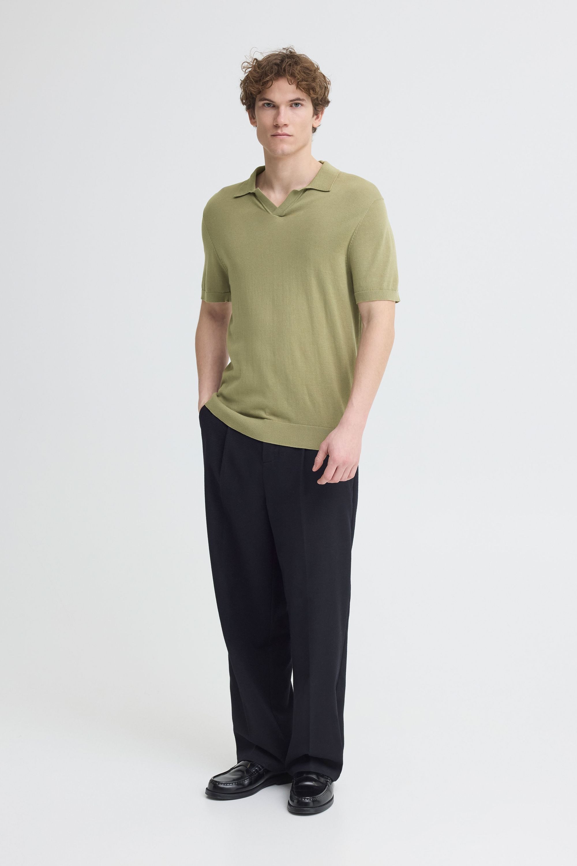 Casual Friday Poloshirt CFSona Polo-Shirt mit offenem Ausschnitt