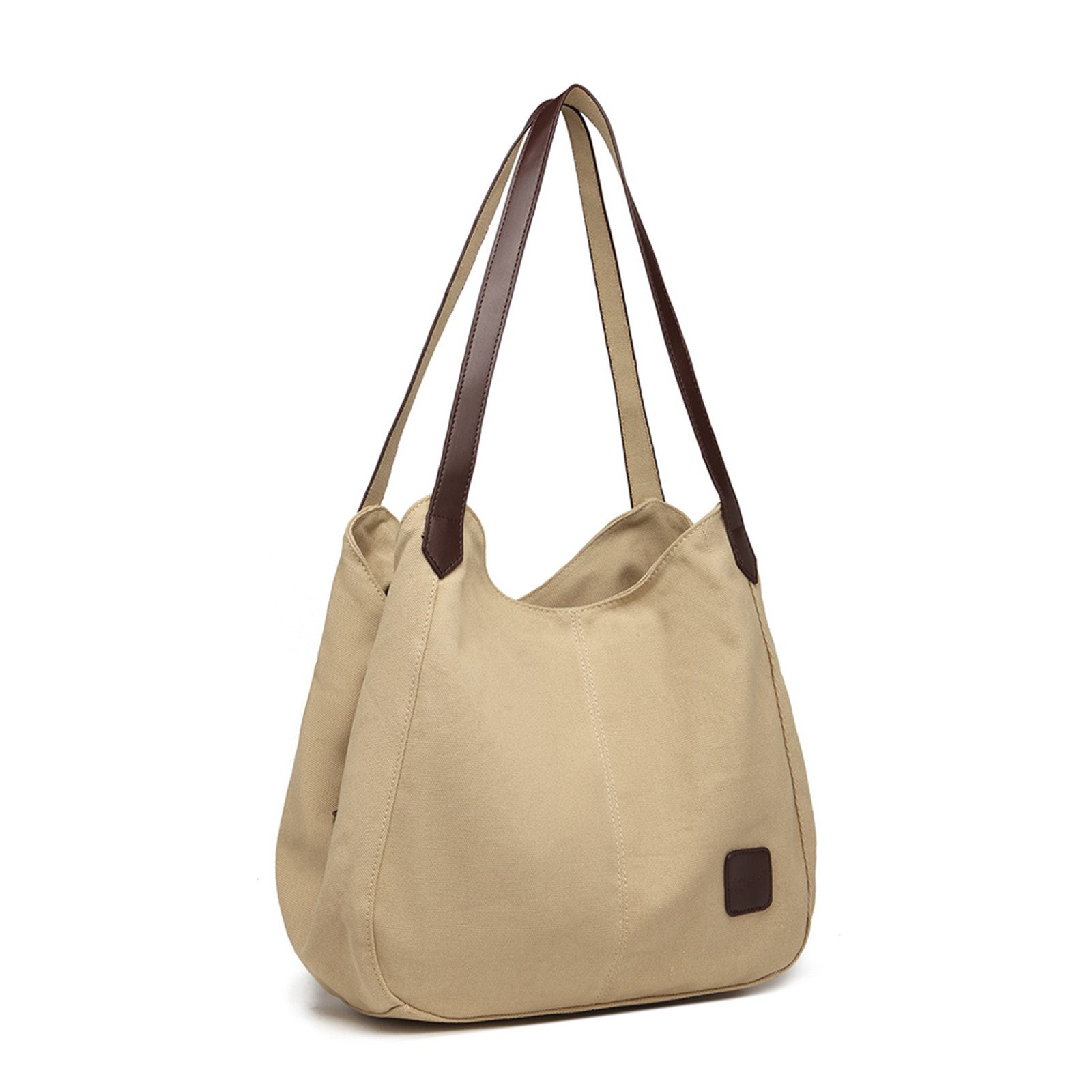 Schultertasche Vintage Handtasche Damen Canvas Schultertasche