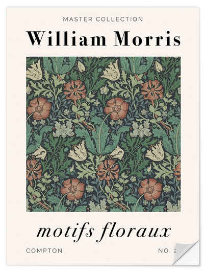 Posterlounge Wandfolie William Morris, Motifs Floraux - Compton, Flur Vintage Grafikdesign