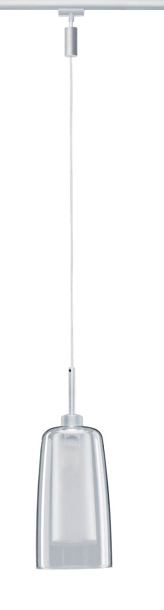 Paulmann Schienensystem-Leuchten URail Pendel Arido II GU10 560lm 5W 2700K 230V Chrom matt, Klar, Satin, LED fest integriert, Warmweiß