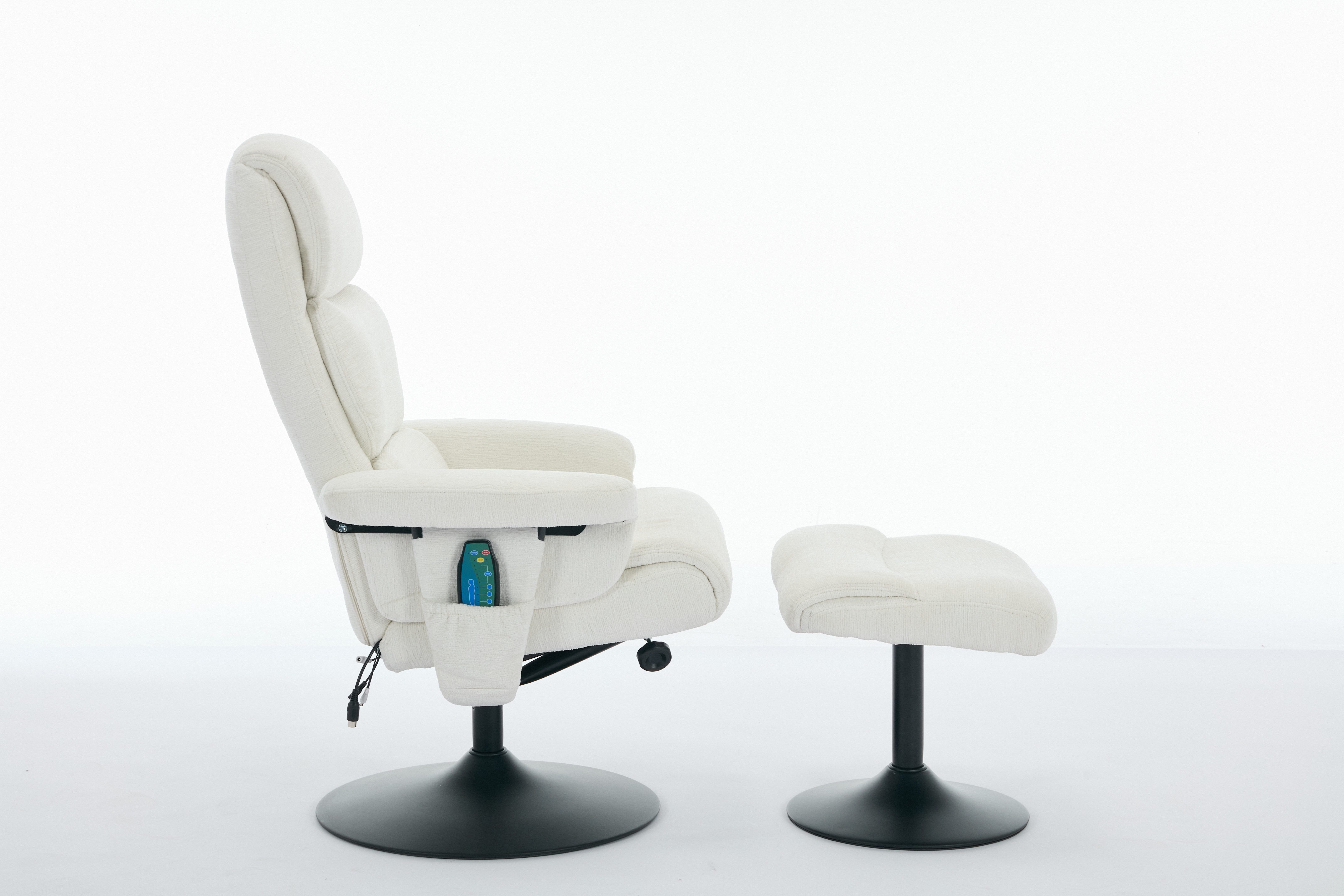 REDOM Massagesessel Relaxliege mit Fußhocker (Relaxsessel mit 5-Punkte-Mass günstig online kaufen