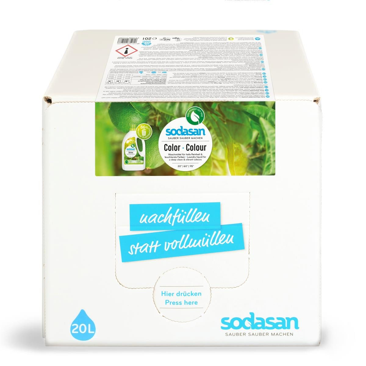 Sodasan Sodasan Color Waschmittel Limette 20L (1er Pack) Colorwaschmittel