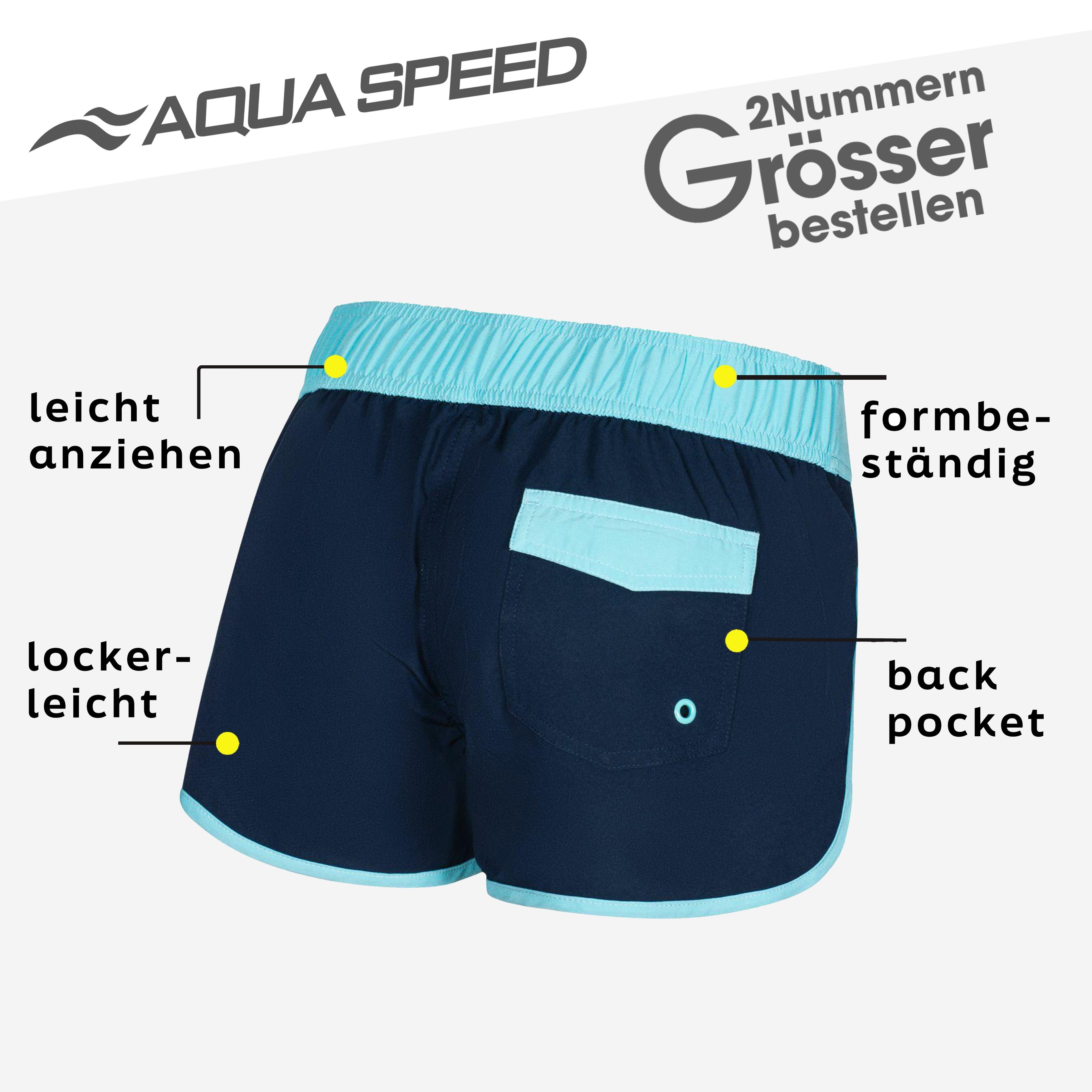 Aqua Speed Boardshorts (Schwimmshorts – elastisch, atmungsaktiv & angenehm leicht) Navy XS – sportlich, luftig & leicht tragbar bei Sonne und Wasser