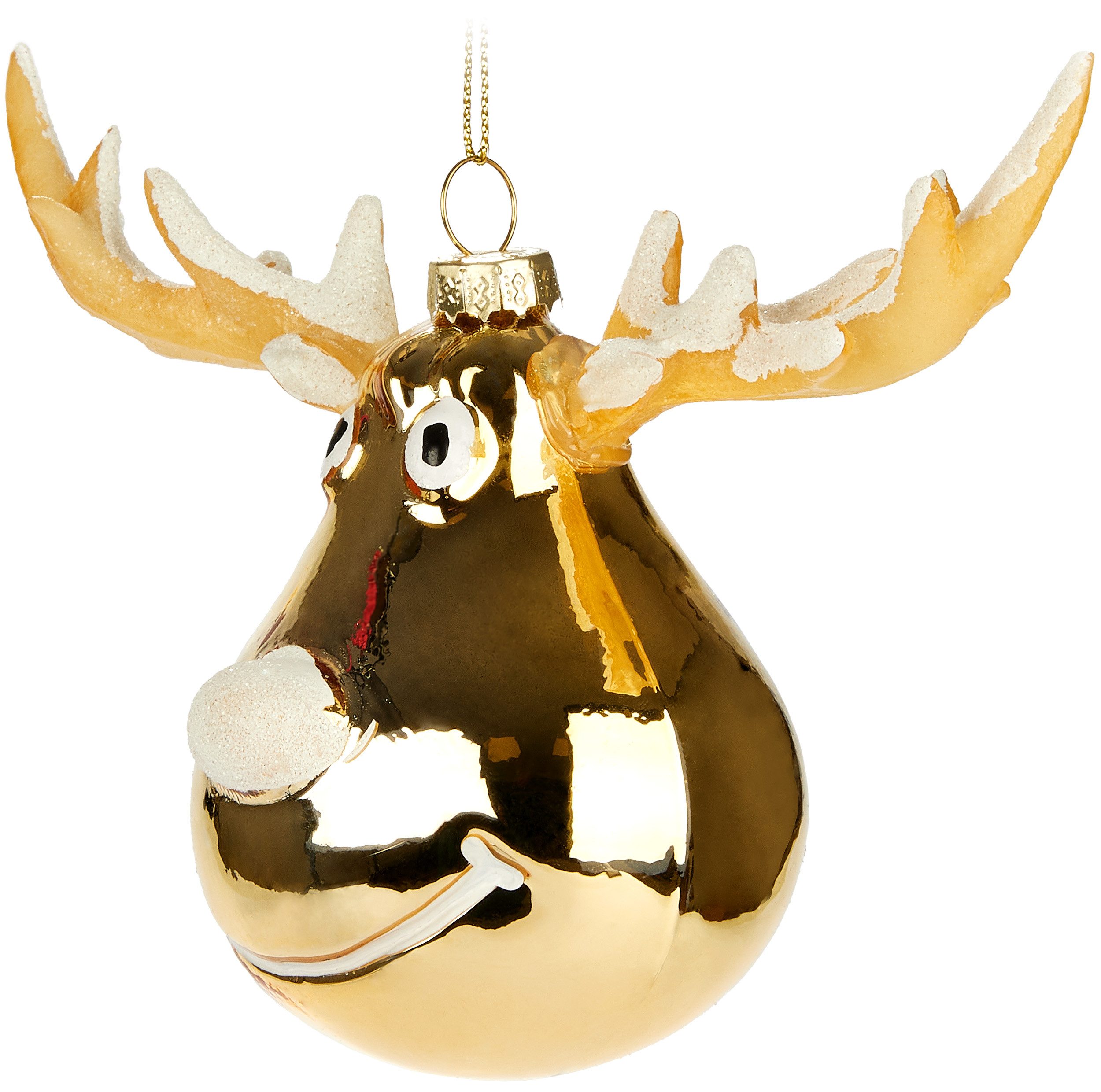 BRUBAKER Weihnachtsbaumkugel Handbemalte Weihnachtskugel aus Glas - 15 cm B günstig online kaufen