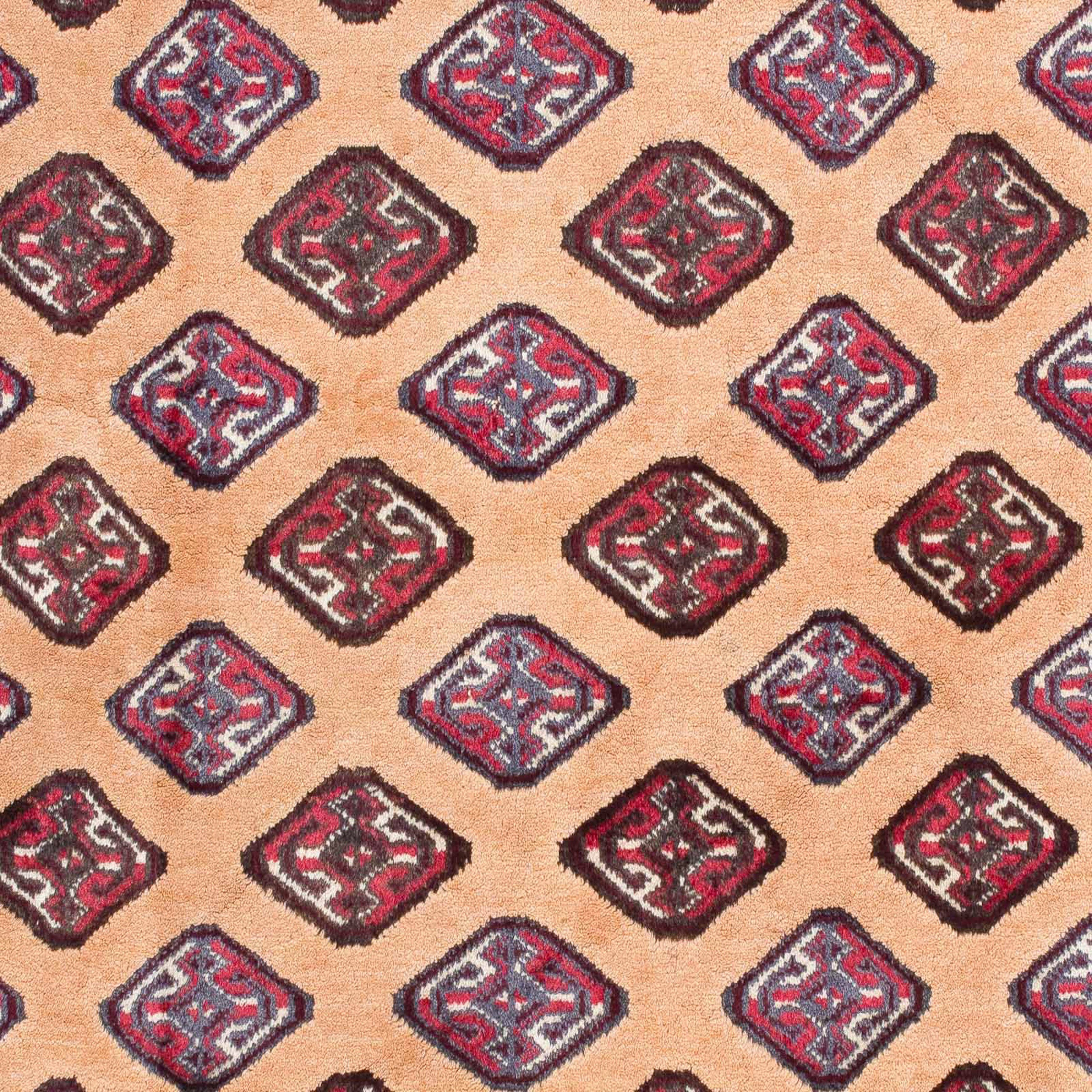 Orientteppich Belutsch - 143 Einzelstück morgenland, Höhe: 116 mm, hellbraun, Handgeknüpft, x cm mit 8 - Wohnzimmer, rechteckig, Zertifikat