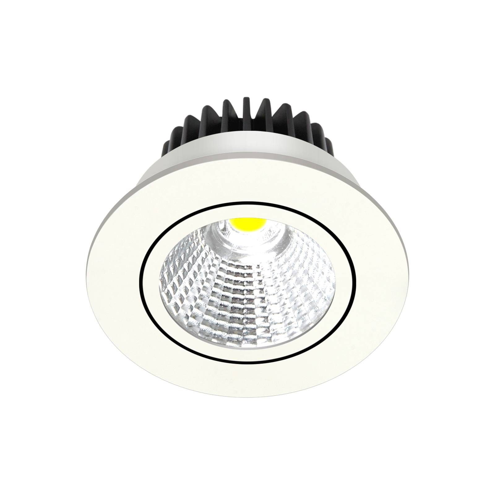 Arcchio Deckenleuchte Zarik, LED, Metall, Weiß warmweiß IP23, 1 x 6 W LED, warmweiß