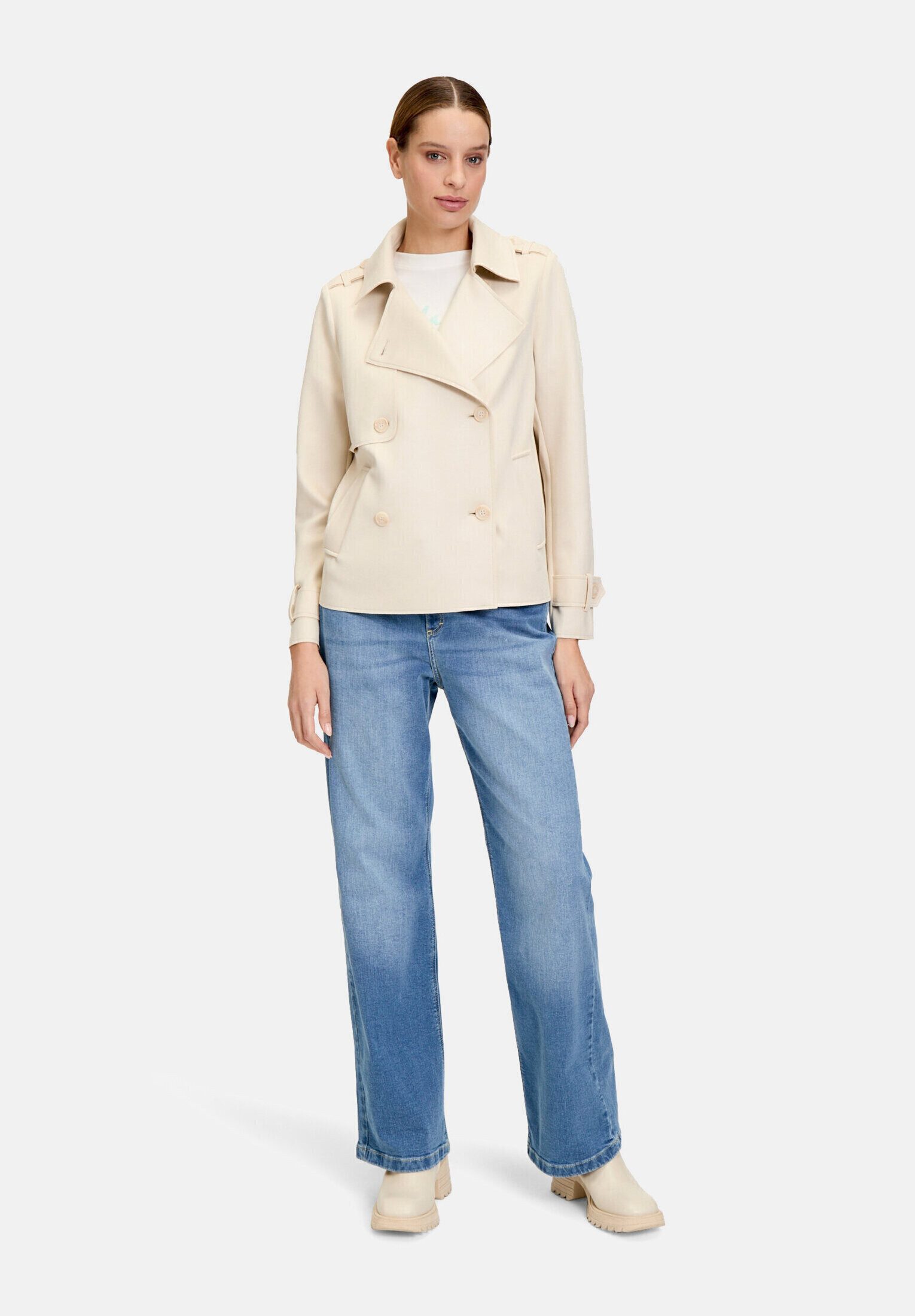 Cartoon Kurzblazer Damen mit Reverskragen Form