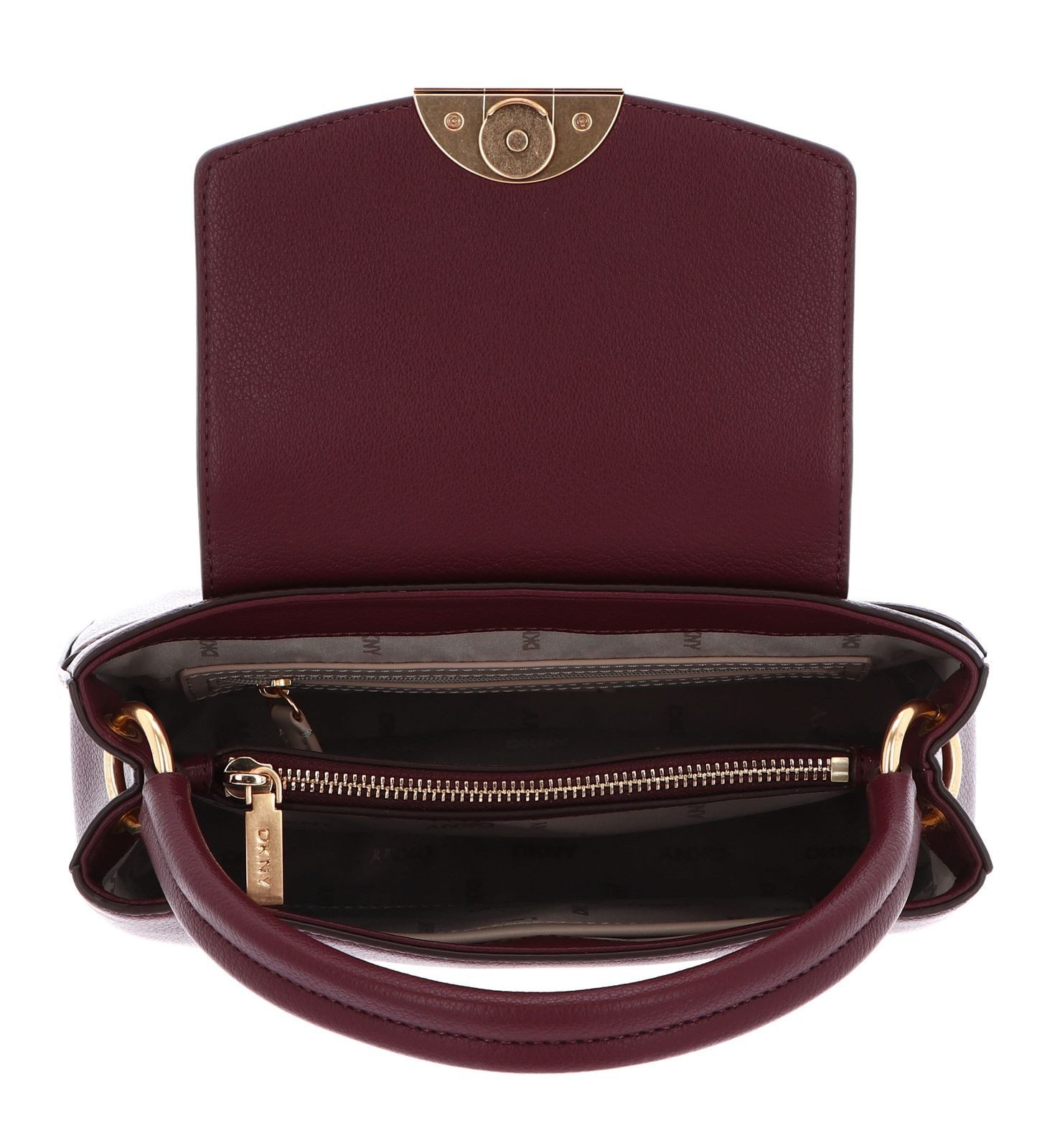 DKNY Schultertasche Satchel Bag, aus echtem Rindsleder