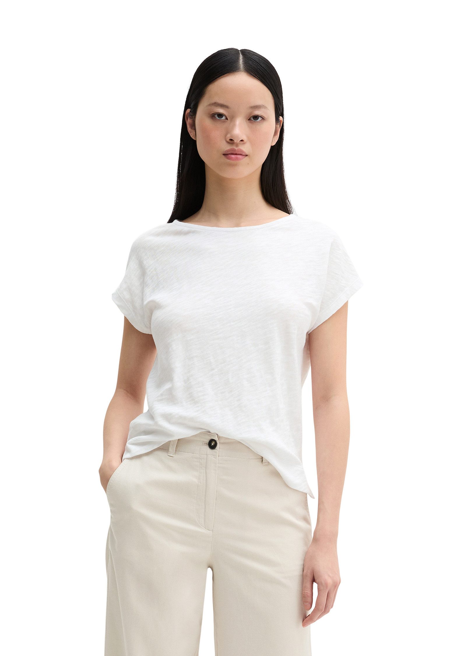 Marc O'Polo T-Shirt aus weichem Baumwoll-Slub-Jersey günstig online kaufen
